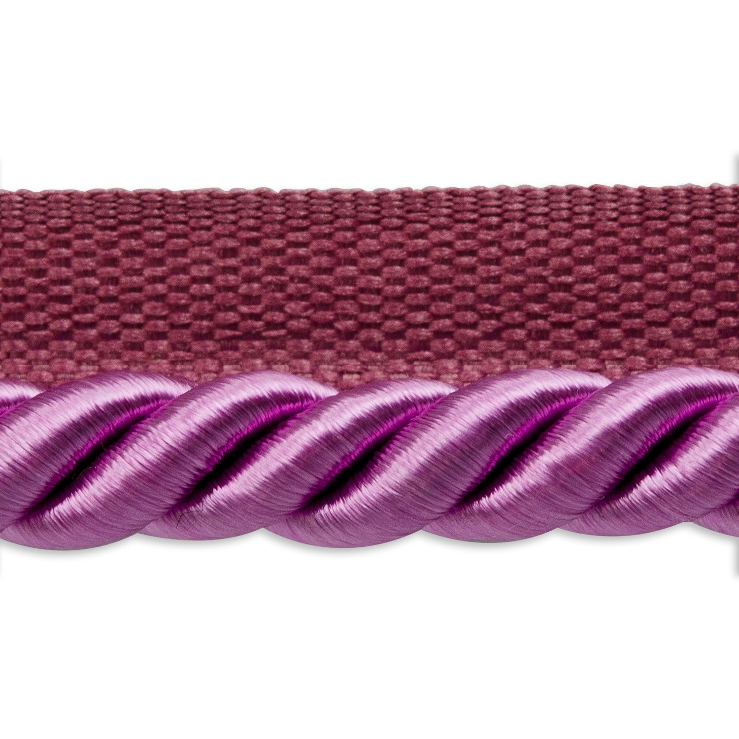 Hilda 3/8" Twisted Lip Cord Trim (Sold by the Yard) Rose 3/8" Cords & Lip Cords