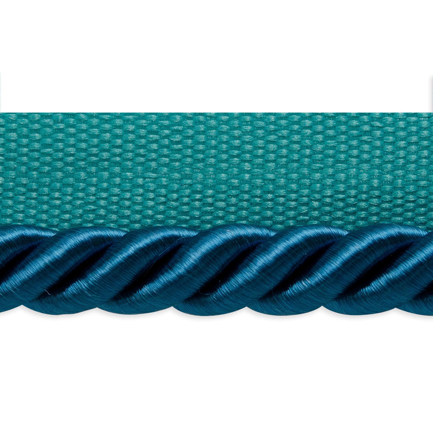 Hilda 3/8" Twisted Lip Cord Trim (Sold by the Yard) Teal 3/8" Cords & Lip Cords