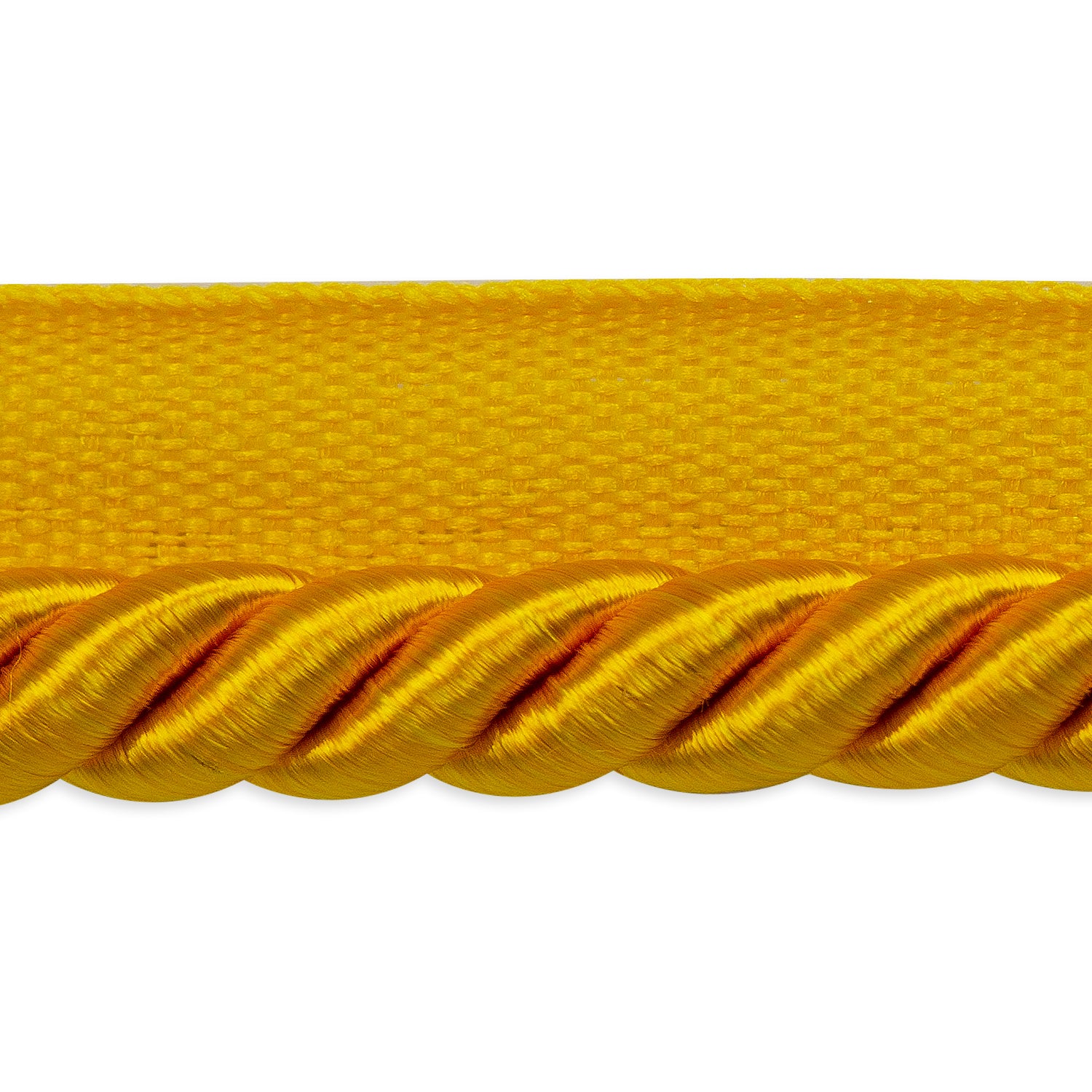 Hilda 3/8" Twisted Lip Cord Trim (Sold by the Yard) Yellow Gold 3/8" Cords & Lip Cords