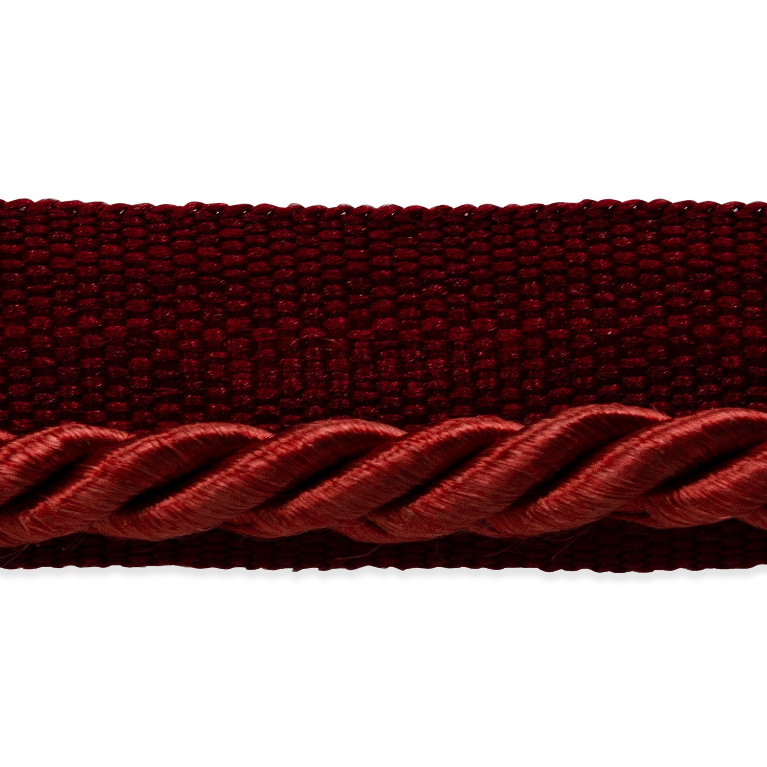 Ebony 1/8" Twisted Lip Cord Trim (Sold by the Yard) Cranberry 1/8" Cords & Lip Cords