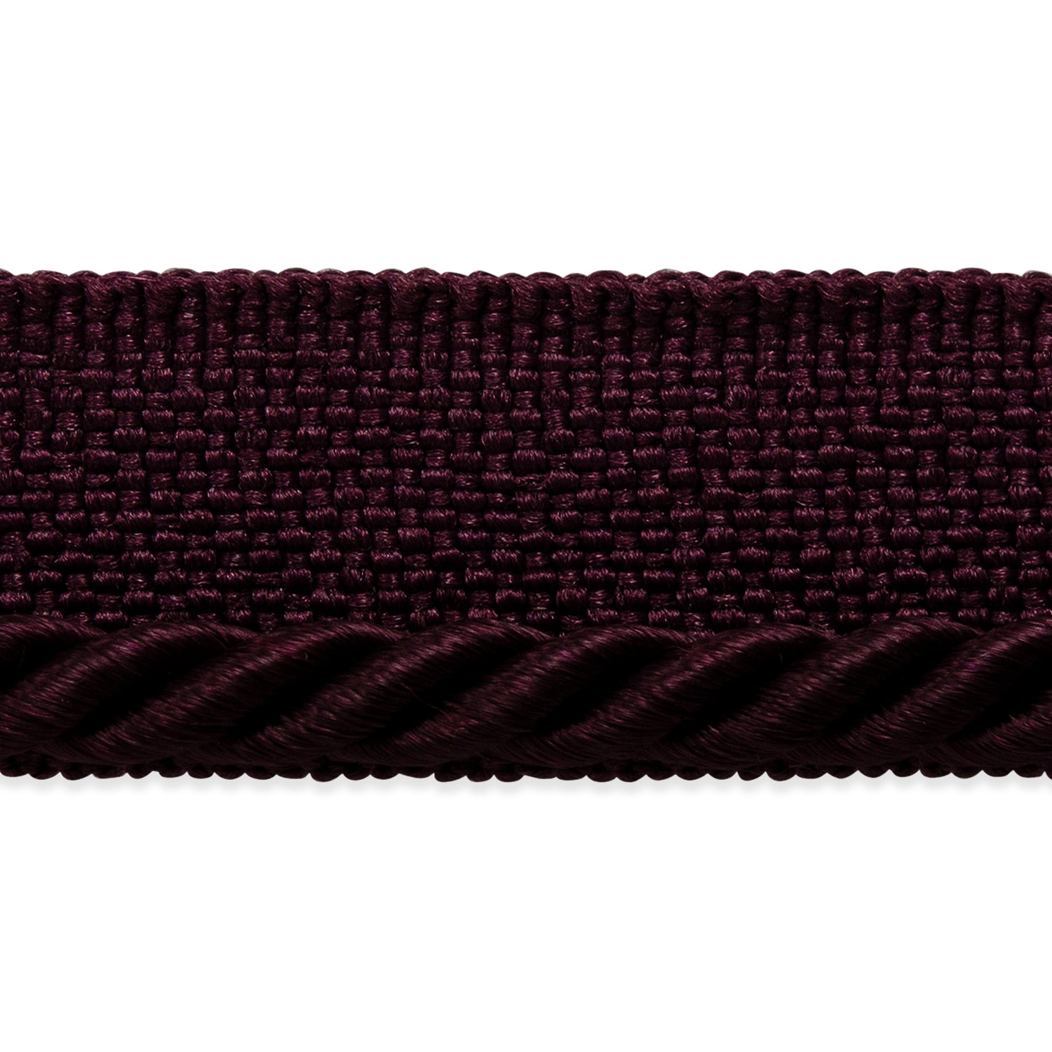 Ebony 1/8" Twisted Lip Cord Trim (Sold by the Yard) Eggplant 1/8" Cords & Lip Cords