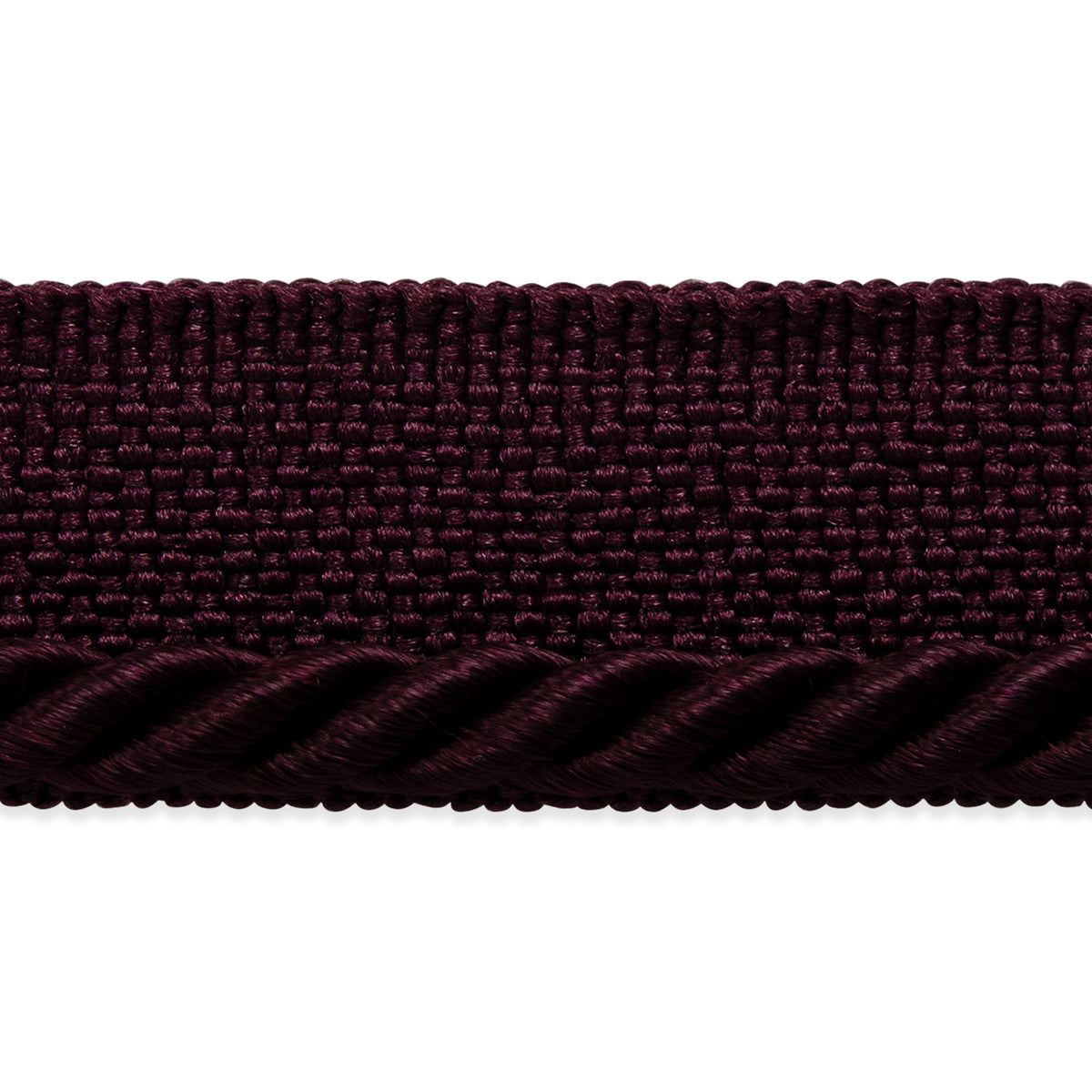 Ebony 1/8" Twisted Lip Cord Trim (Sold by the Yard) Eggplant 1/8" Cords & Lip Cords