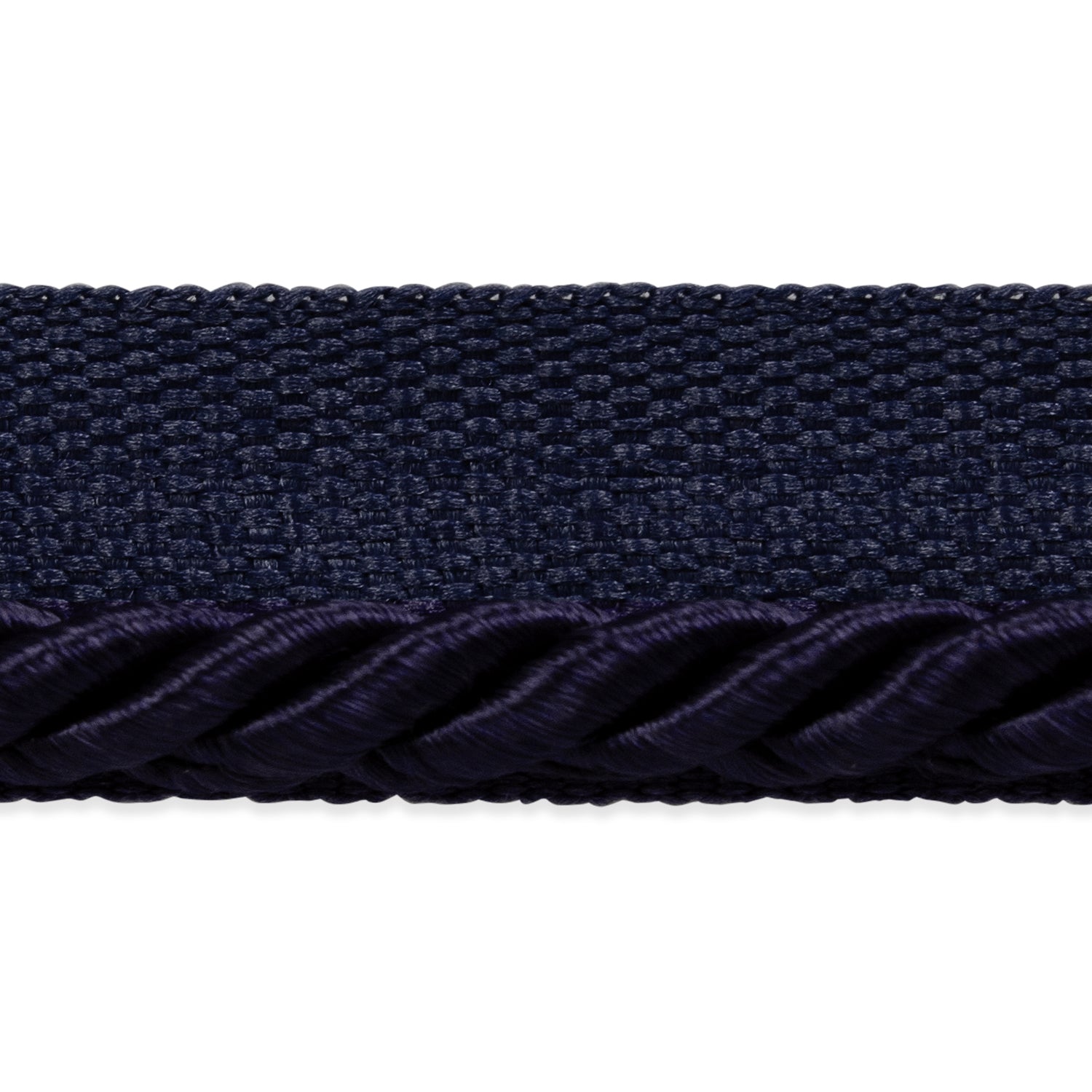 Ebony 1/8" Twisted Lip Cord Trim (Sold by the Yard) Navy Blue 1/8" Cords & Lip Cords