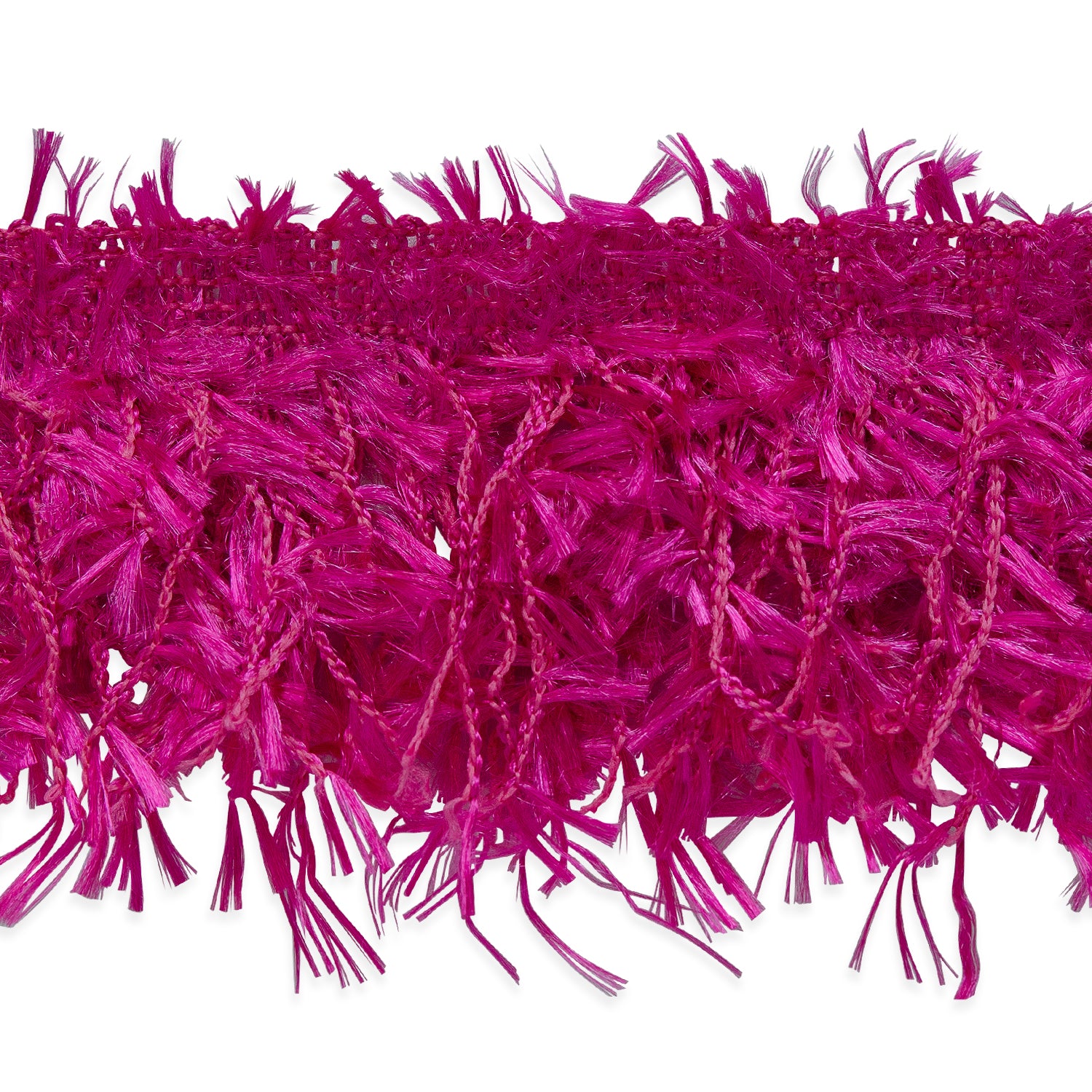 Jenny Hairy Gimp Fringe Trim (Sold by the Yard) Fuchsia Eyelash, Hairy Gimp, Fiber Trims & Fringes