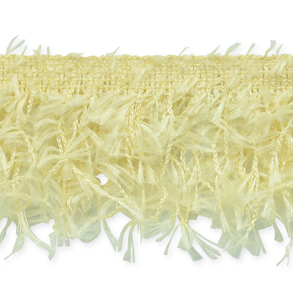 Jenny Hairy Gimp Fringe Trim (Sold by the Yard) Ivory Eyelash, Hairy Gimp, Fiber Trims & Fringes