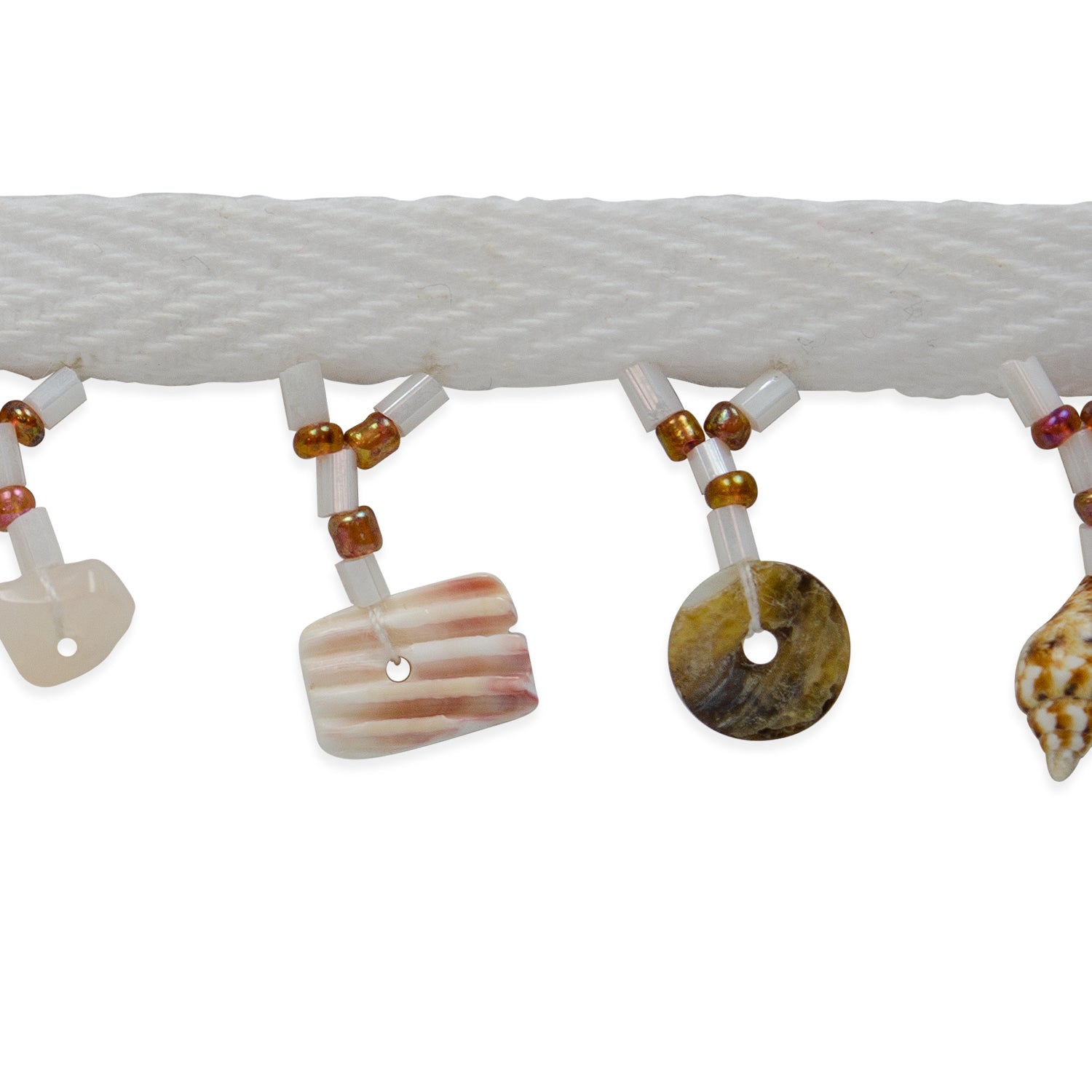 Shell Bead Fringe Trim (Sold by the Yard) Trims & Fringes