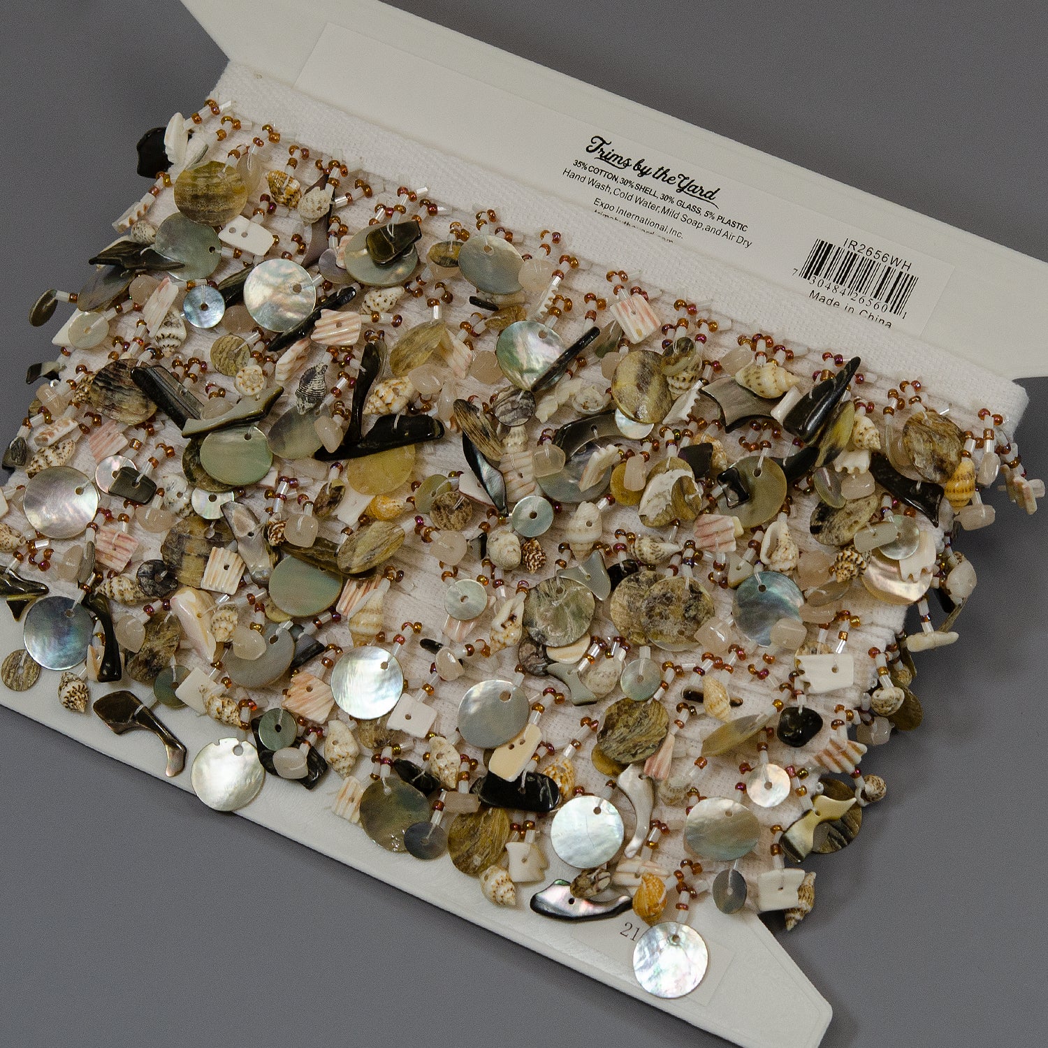 Shell Bead Fringe Trim (Sold by the Yard) Trims & Fringes