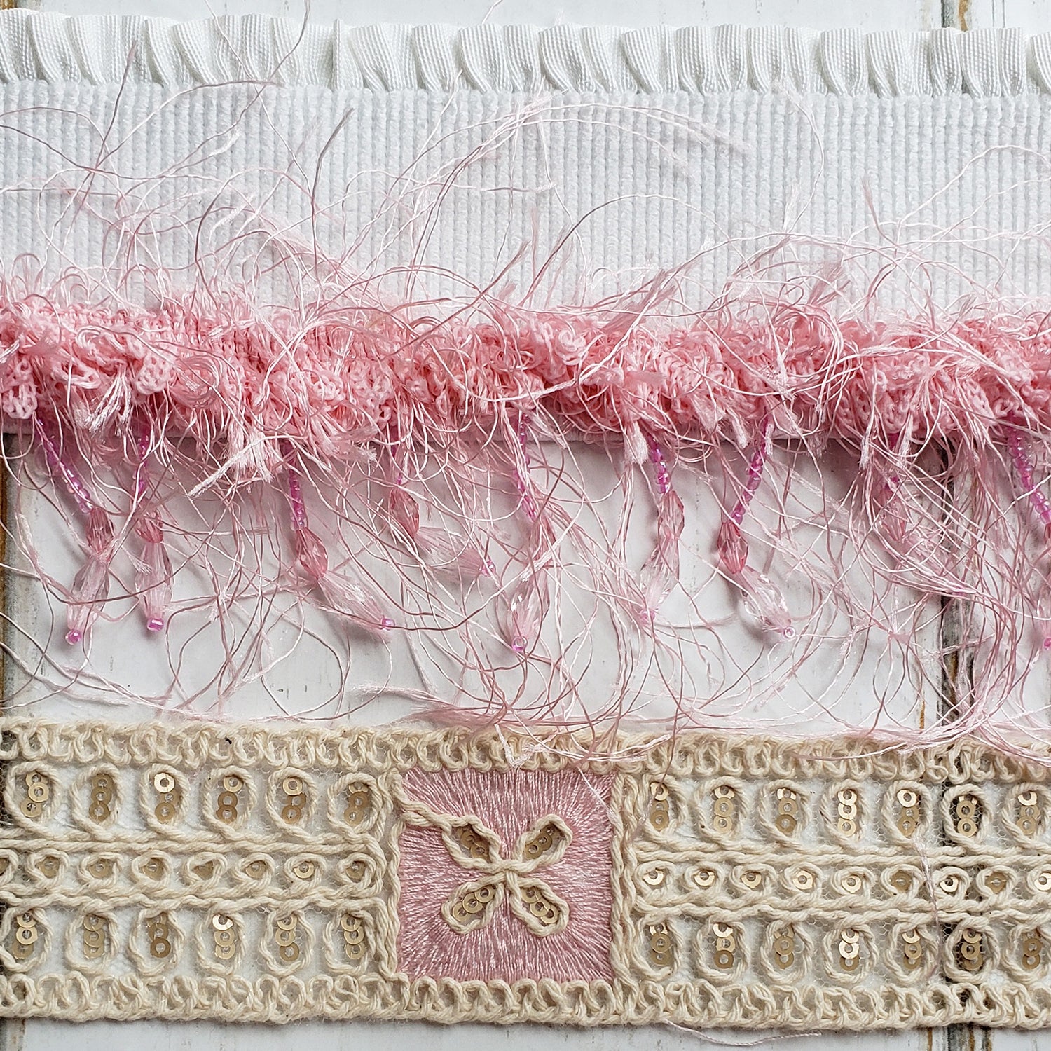 Pippy Beaded Eyelash Fringe Trim (Sold by the Yard) Trims & Fringes