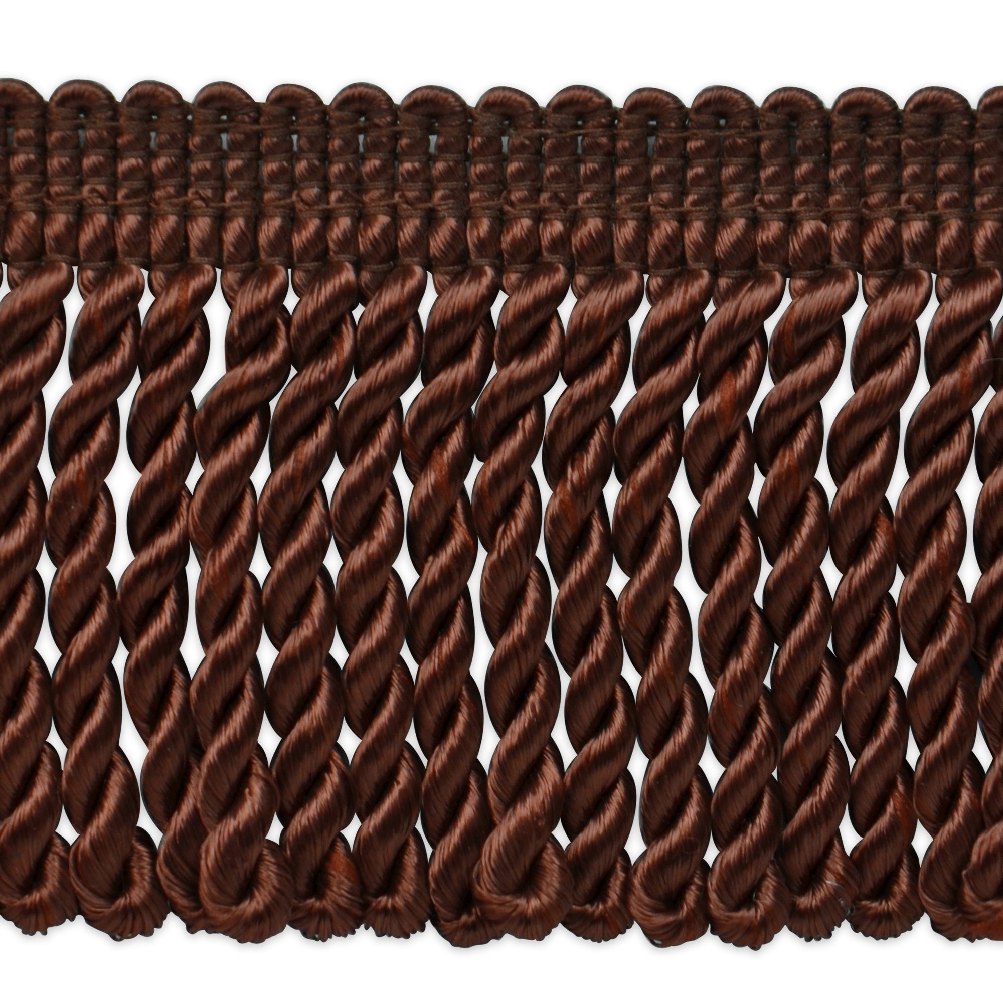 Cadee 3" Bullion Fringe Trim (Sold by the Yard) Chocolate Bullion Fringe