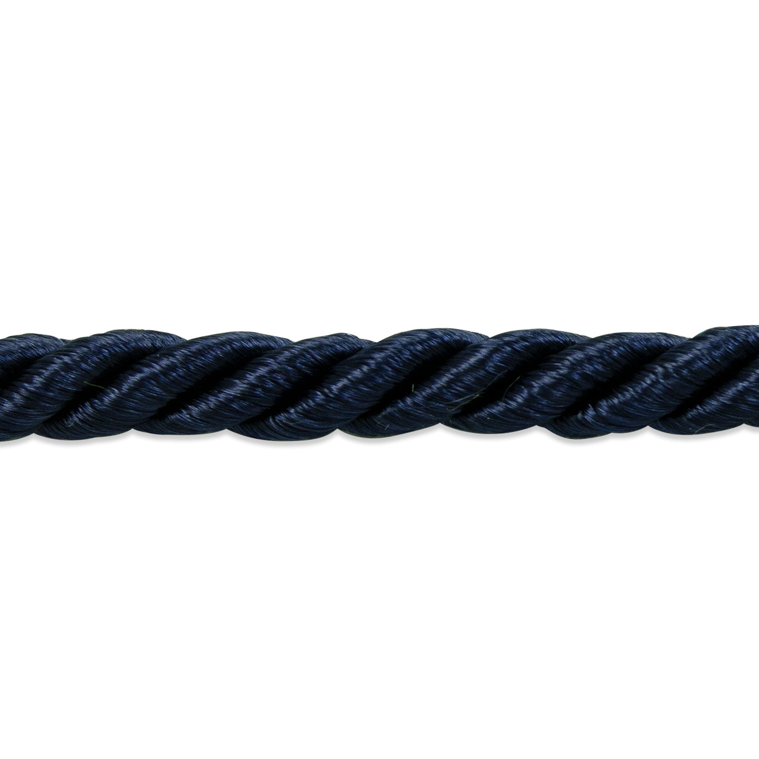 Wanda 1/8" Twisted Cord Trim (Sold by the Yard) Navy Blue Cords & Lip Cords