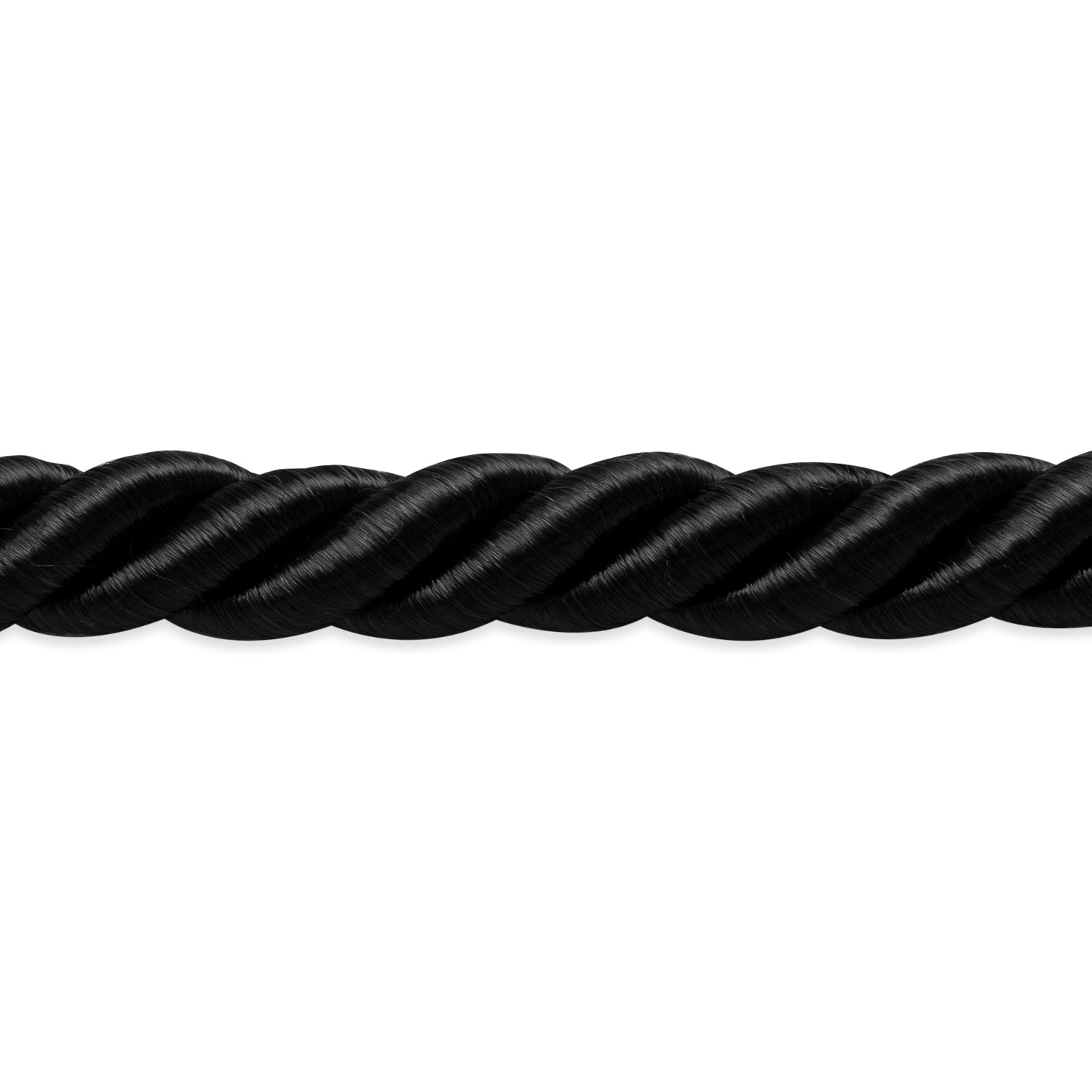 Rebekah 1/4" Twisted Cord Trim (Sold by the Yard) Black 1/4" Cords & Lip Cords