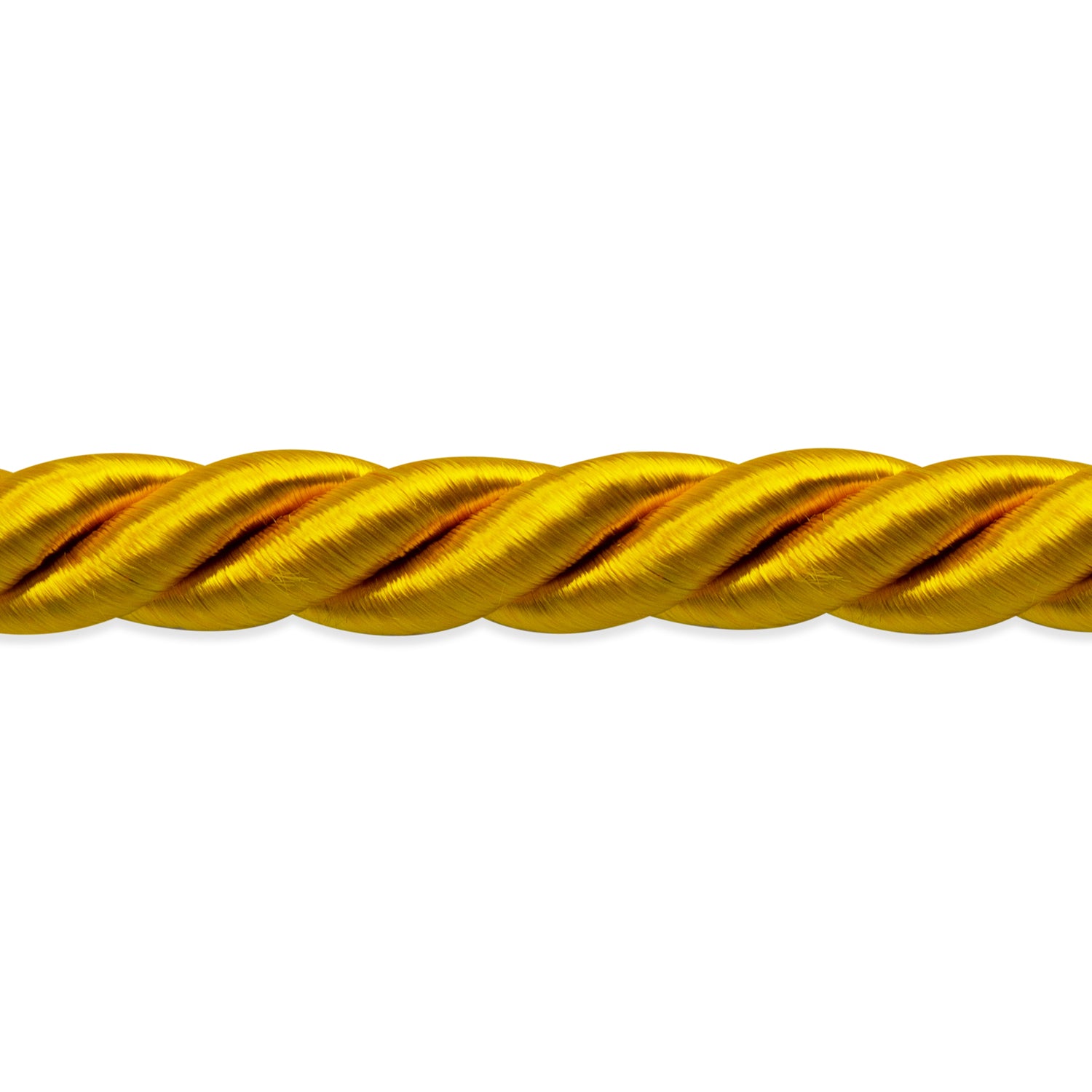 Rebekah 1/4" Twisted Cord Trim (Sold by the Yard) Yellow Gold 1/4" Cords & Lip Cords