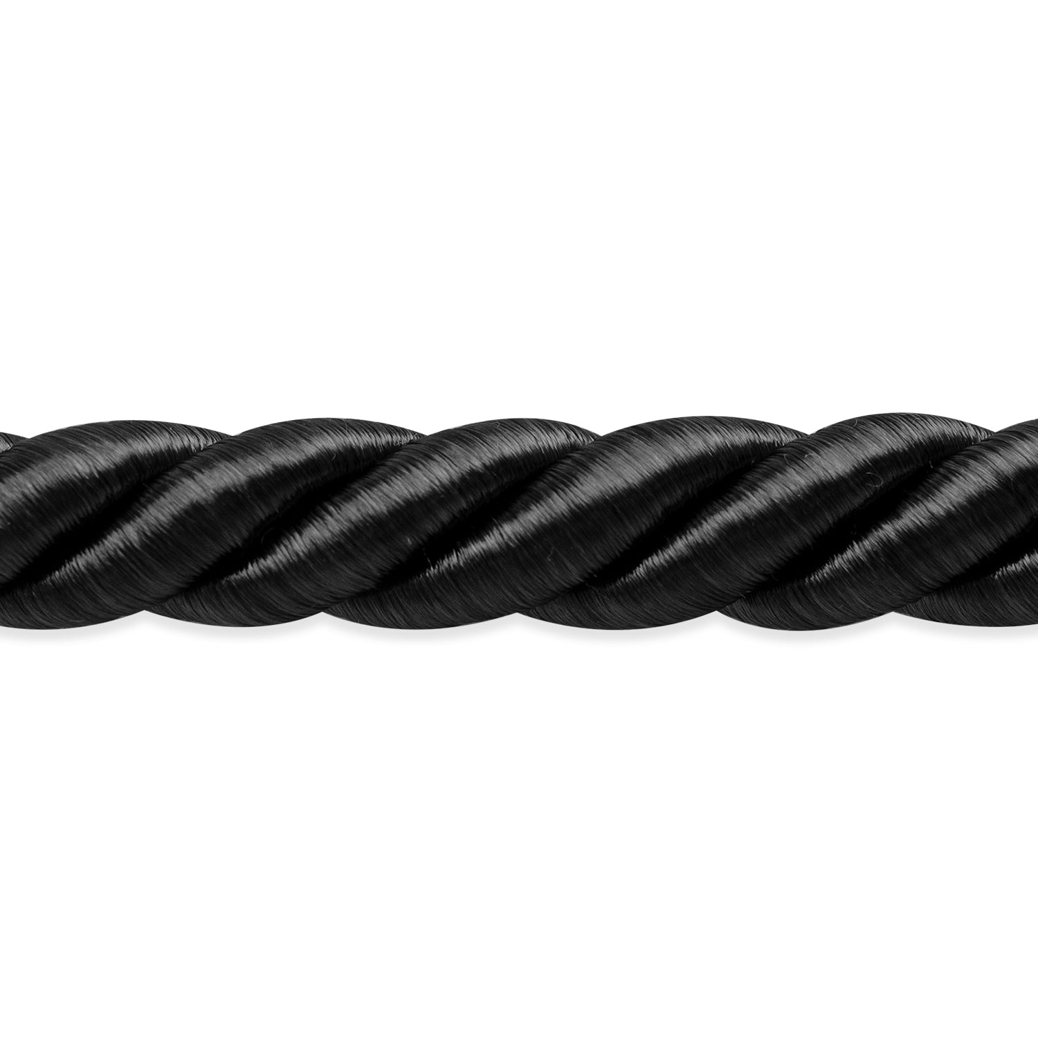 Savannah 3/8" Twisted Cord Trim (Sold by the Yard) Black 3/8" Cords & Lip Cords