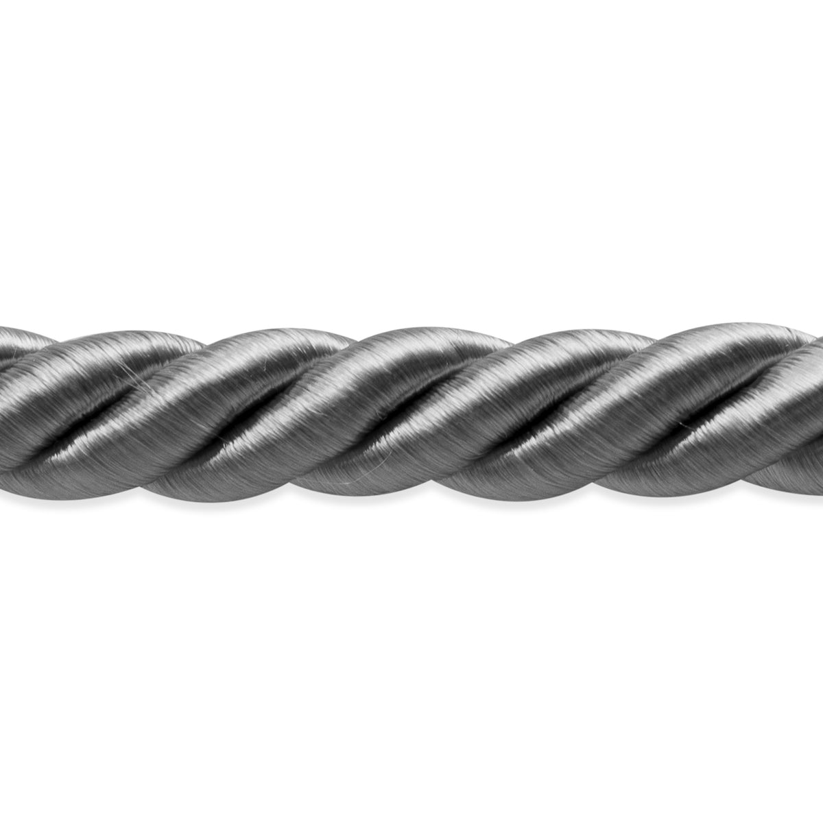 Savannah 3/8" Twisted Cord Trim (Sold by the Yard) Gray 3/8" Cords & Lip Cords