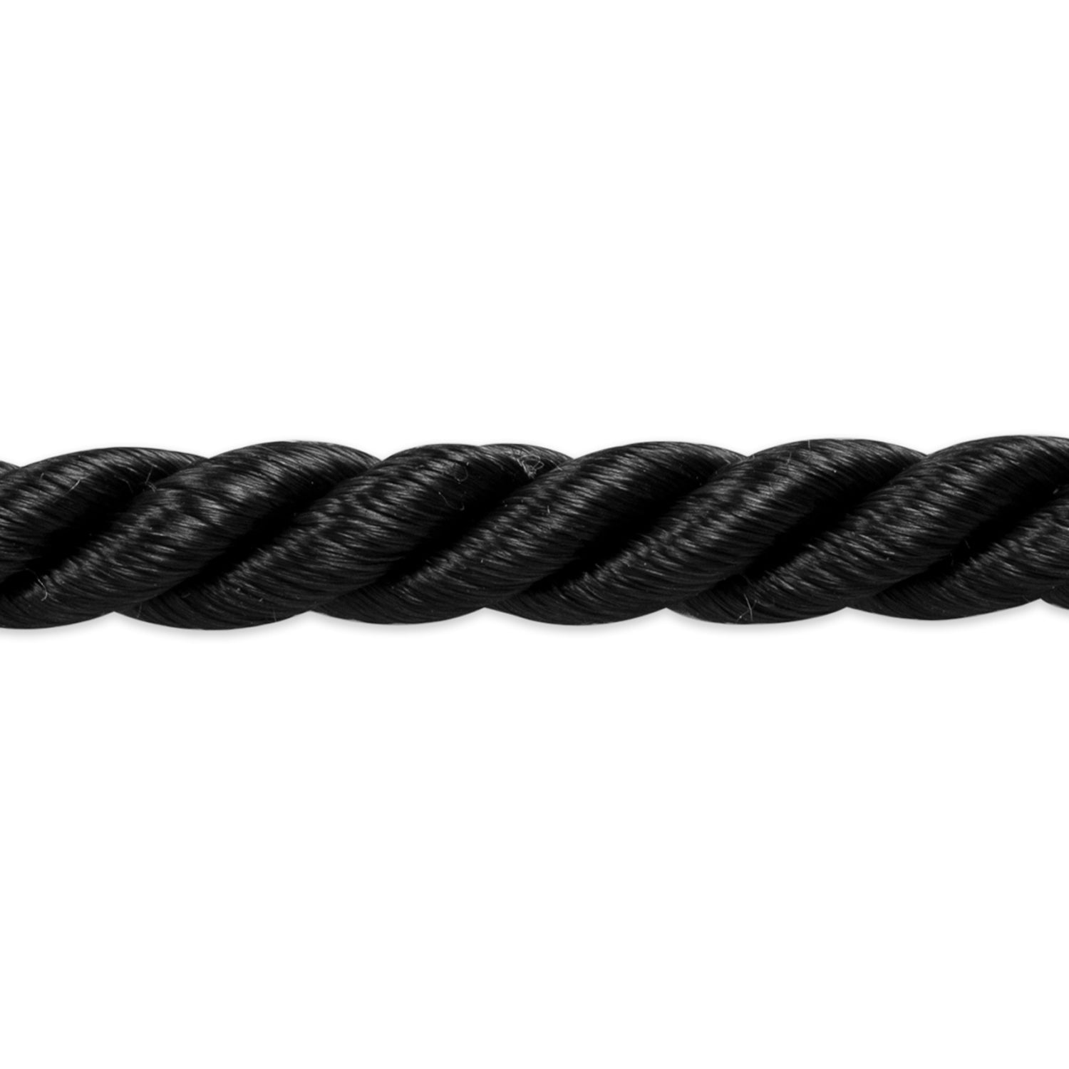 Charlotte 3/16" Twisted Cord Trim (Sold by the Yard) Black 3/16" Cords & Lip Cords