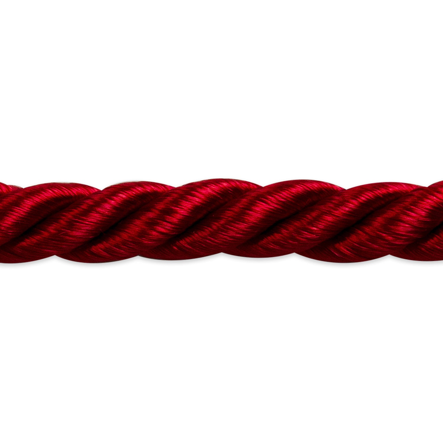Charlotte 3/16" Twisted Cord Trim (Sold by the Yard) Red 3/16" Cords & Lip Cords