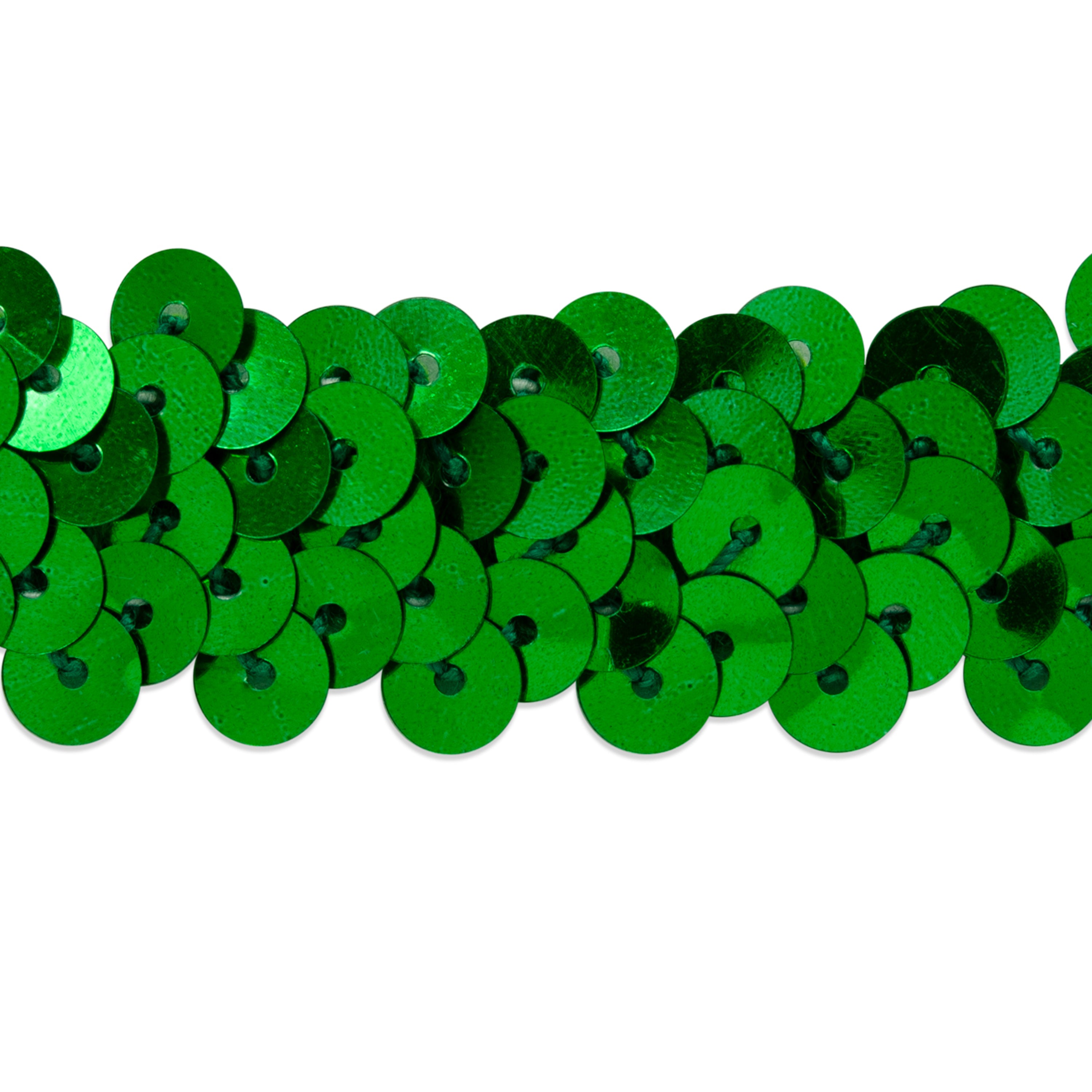 2 Row Metallic Stretch Sequin Trim (7/8") (Sold by the Yard) Trims & Fringes