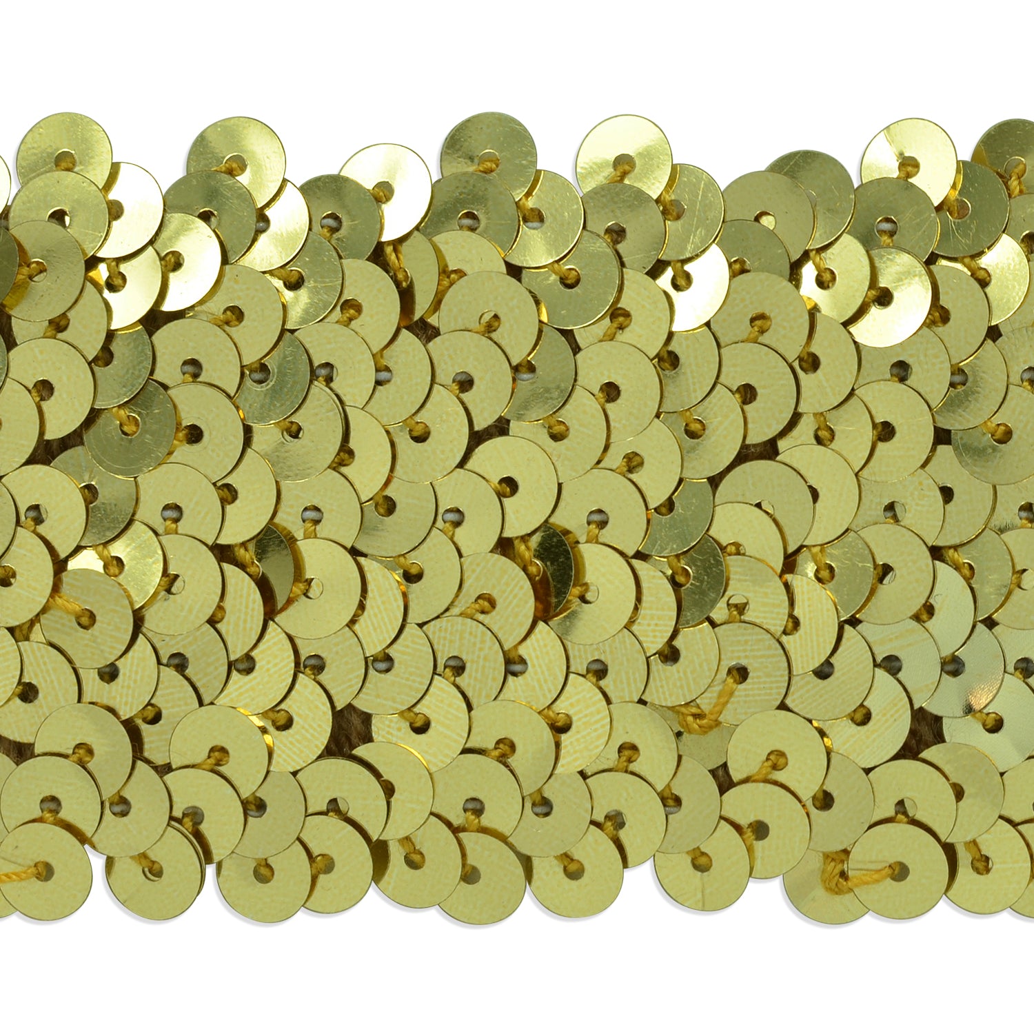 5 Row 1 3/4" Metallic Stretch Sequin Trim (Sold by the Yard) Holiday Trims