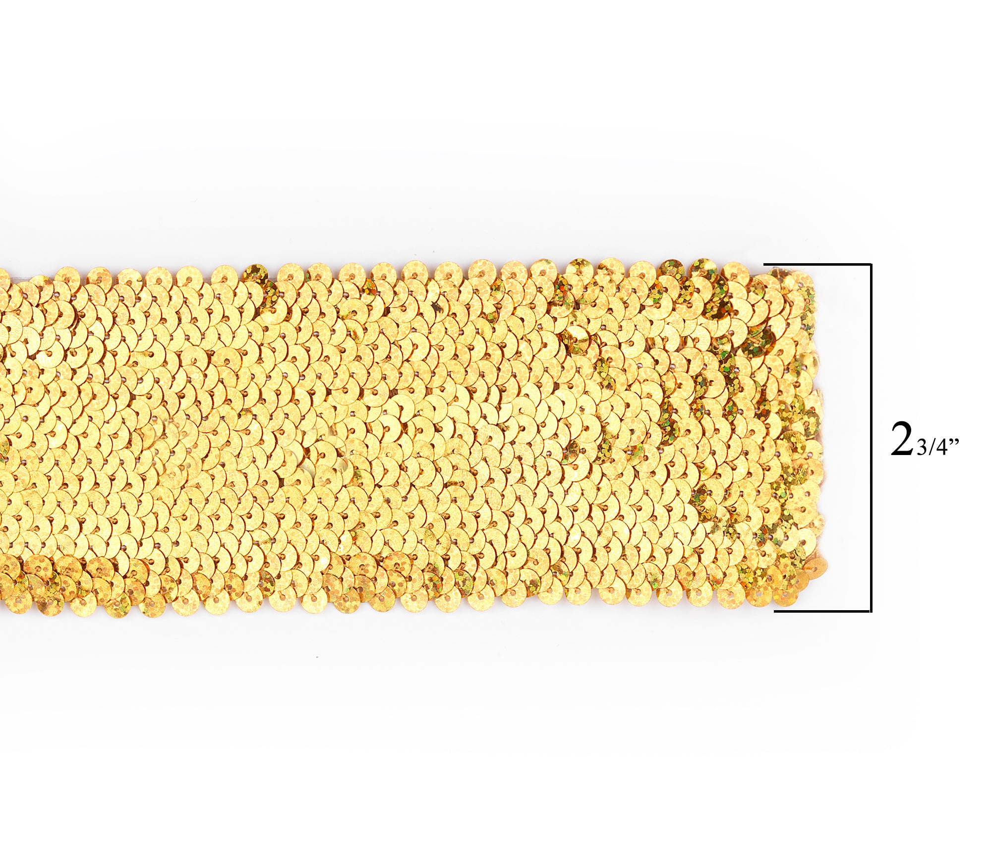 8 Row Starlight Hologram Stretch Sequin Trim (Sold by the Yard) Sequin Trims & Fringes