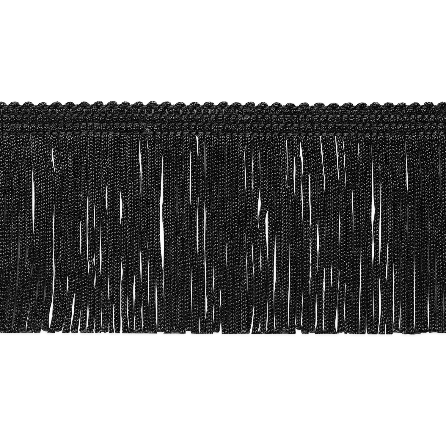 2" Chainette Fringe Trim (Sold by the Yard) Black 2" Chainette Fringe