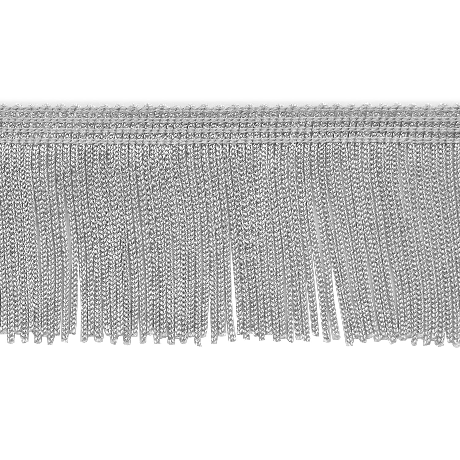 2" Chainette Fringe Trim (Sold by the Yard) Gray 2" Chainette Fringe