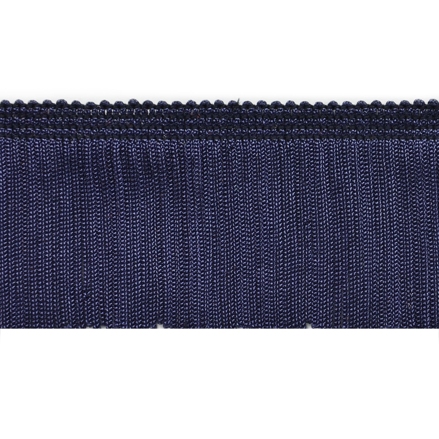 2" Chainette Fringe Trim (Sold by the Yard) Navy Blue 2" Chainette Fringe