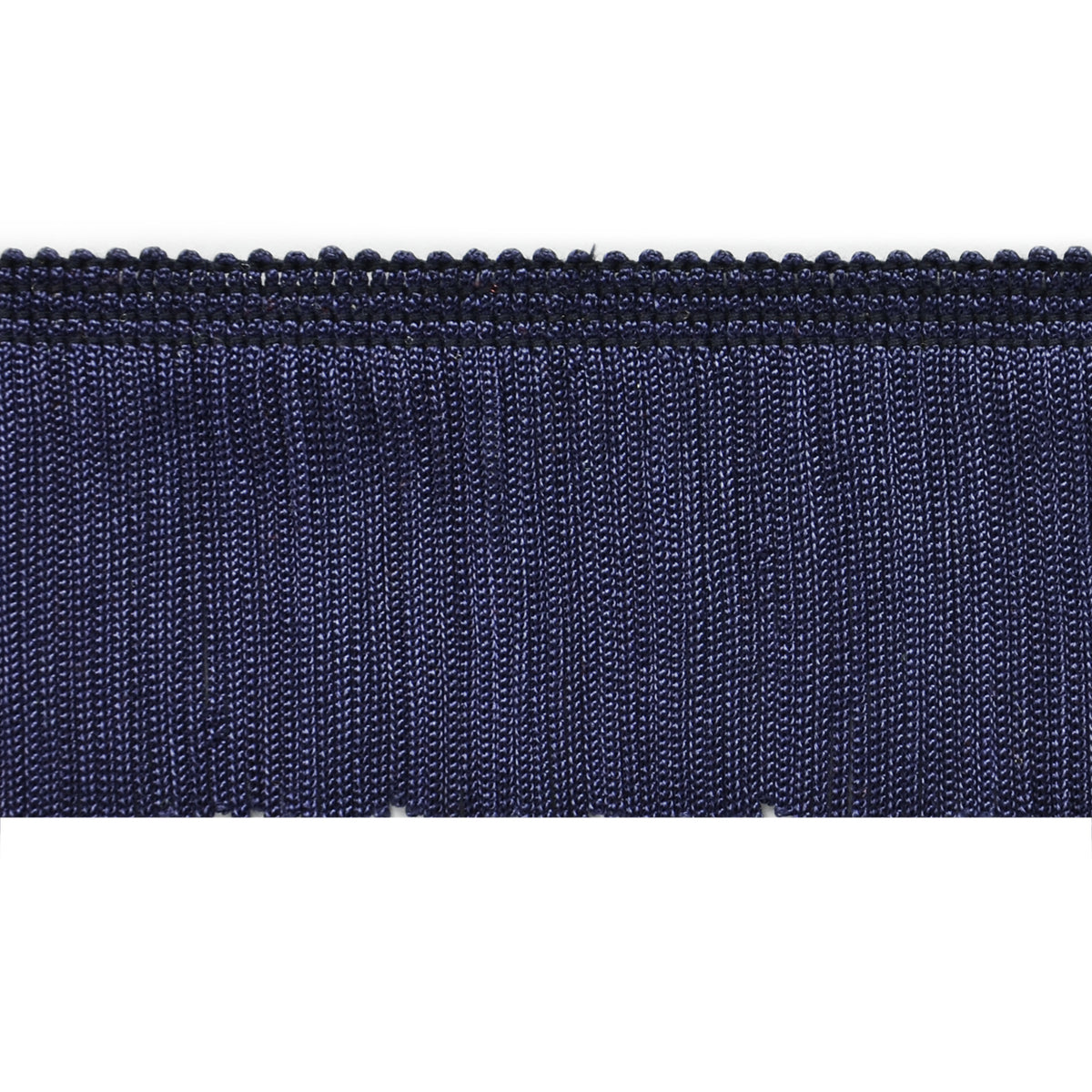 2" Chainette Fringe Trim (Sold by the Yard) Navy Blue 2" Chainette Fringe