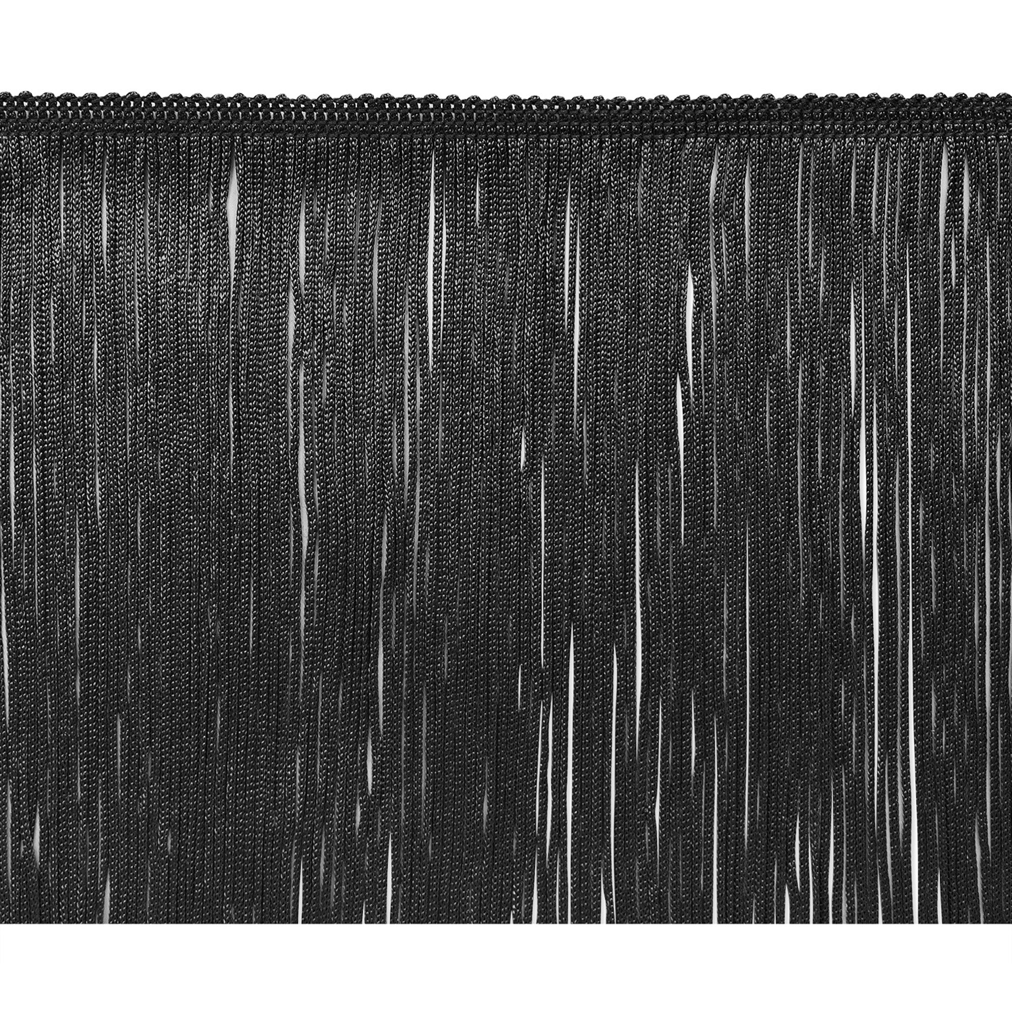 4" Chainette Fringe Trim (Sold by the Yard) Black 4" Chainette Fringe