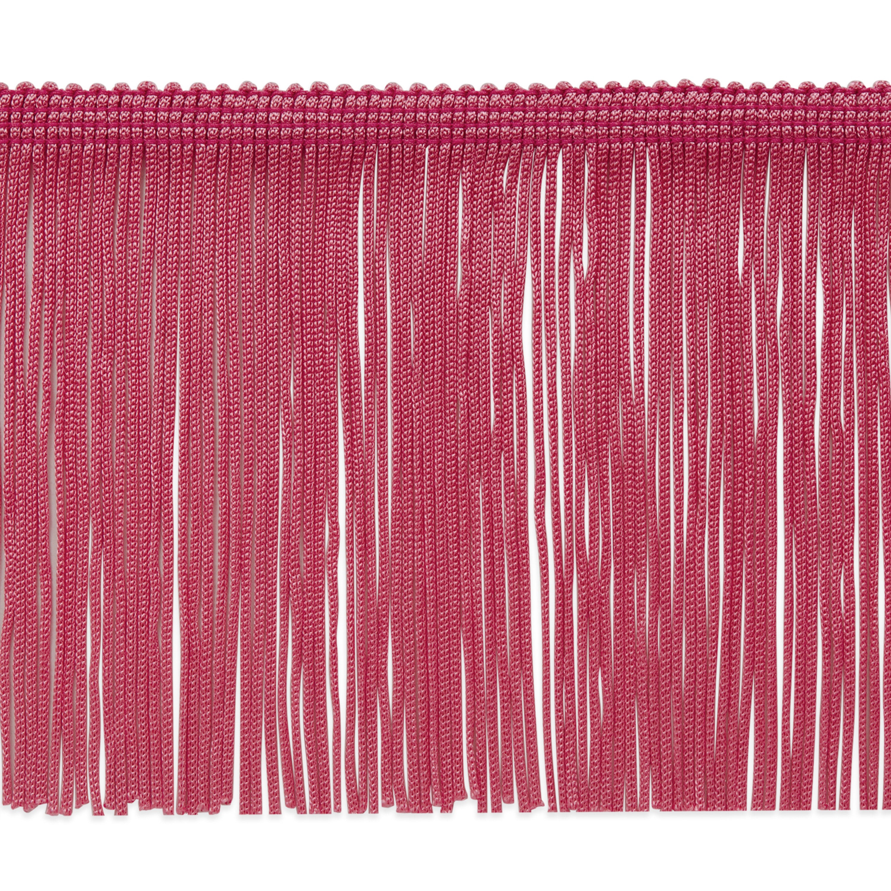 4" Chainette Fringe Trim (Sold by the Yard) Dark Rose 4" Chainette Fringe