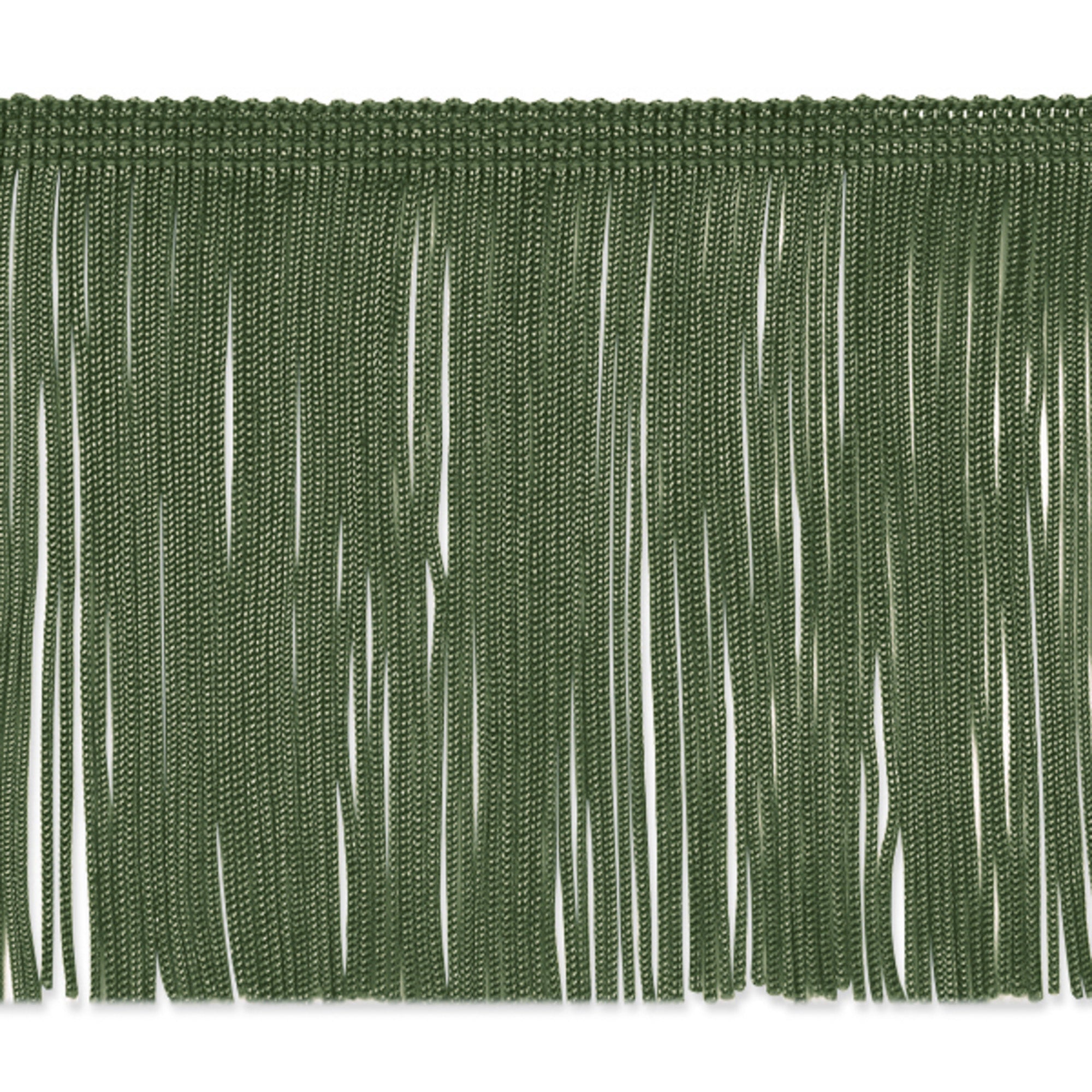4" Chainette Fringe Trim (Sold by the Yard) Forest Green 4" Chainette Fringe