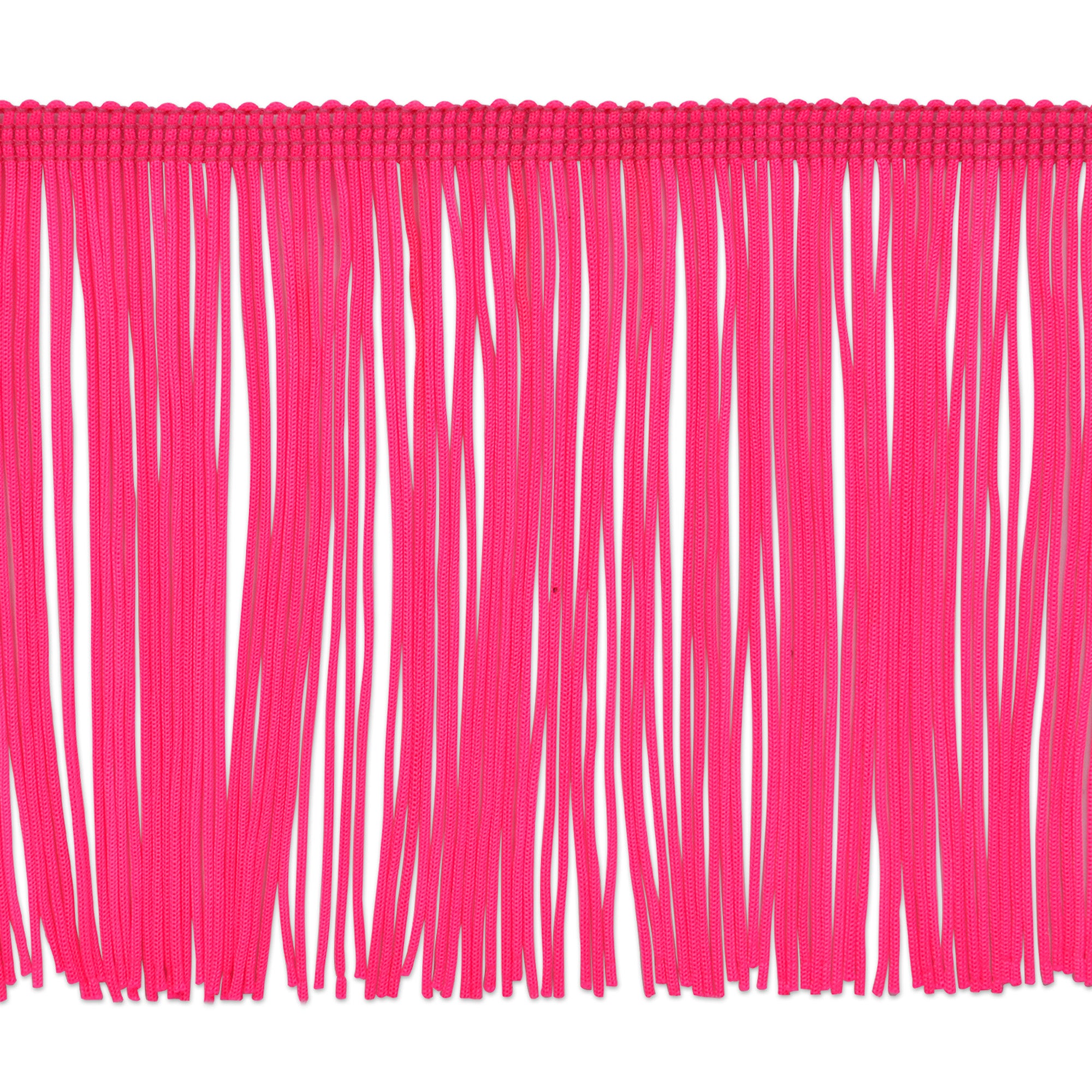 4" Chainette Fringe Trim (Sold by the Yard) Neon Fuchsia 4" Chainette Fringe