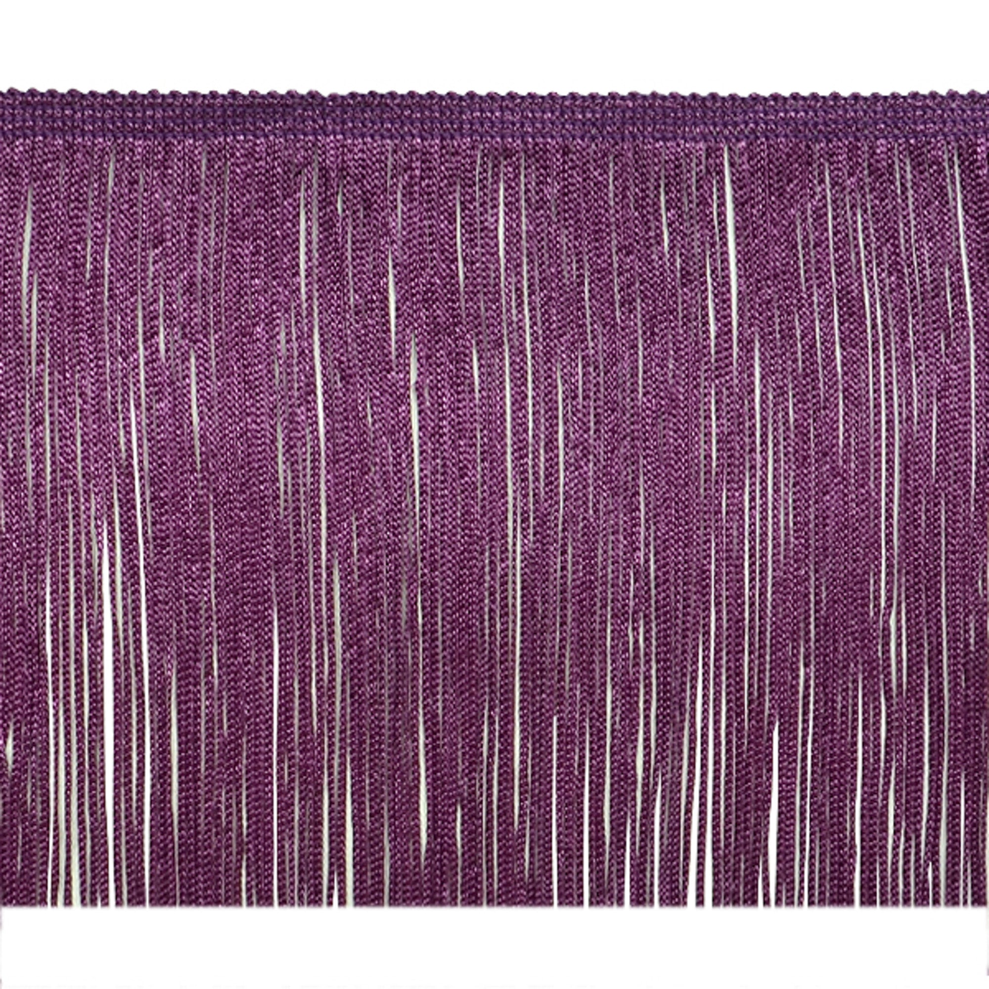 4" Chainette Fringe Trim (Sold by the Yard) Purple 4" Chainette Fringe