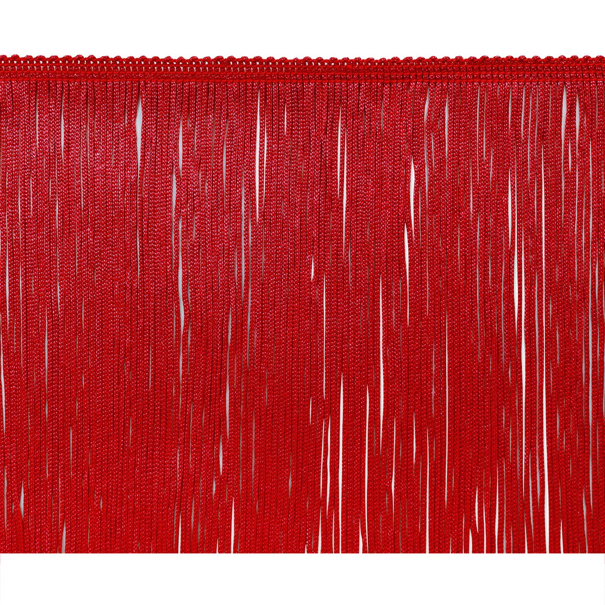 4" Chainette Fringe Trim (Sold by the Yard) Red 4" Chainette Fringe