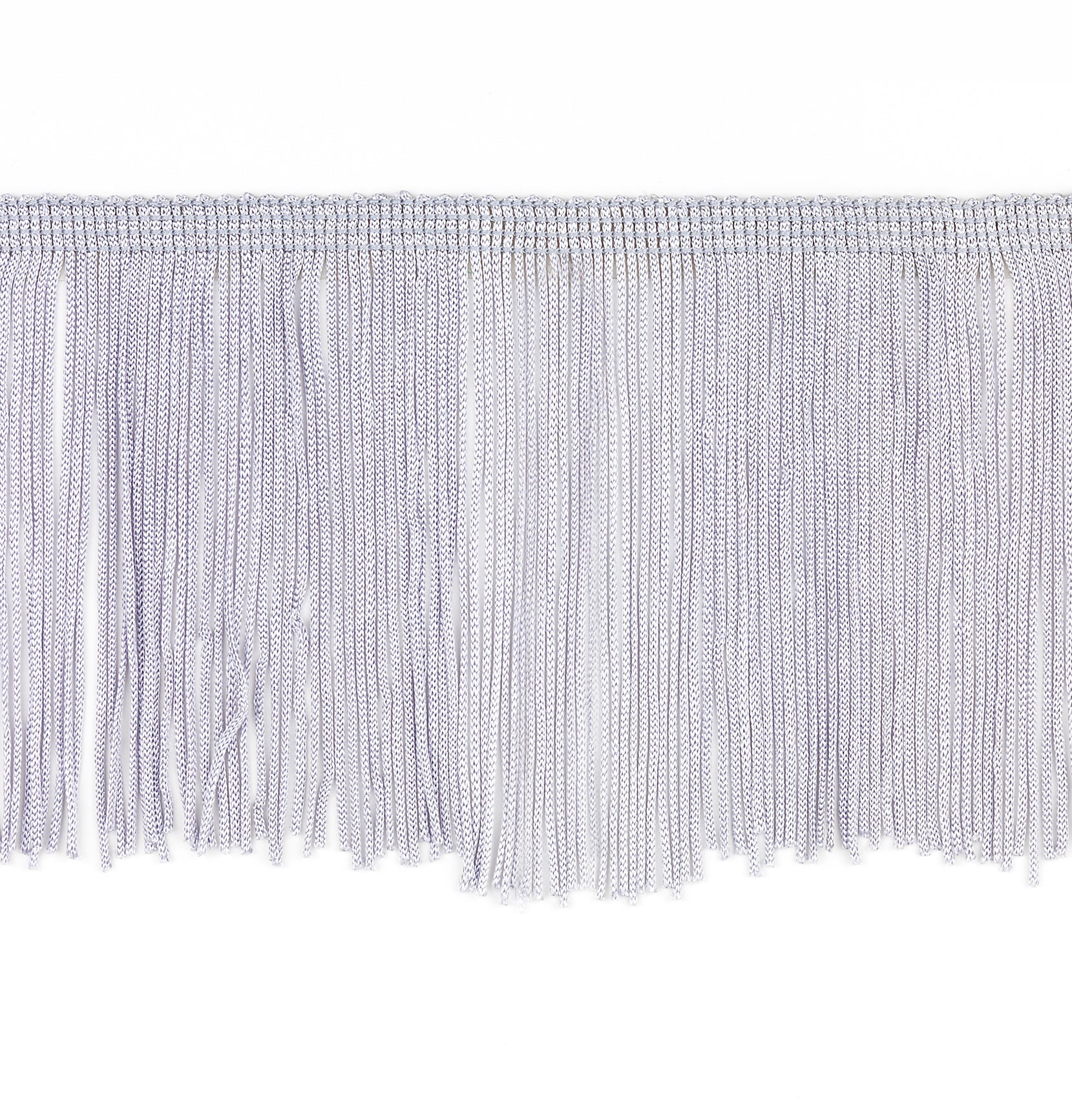 4" Chainette Fringe Trim (Sold by the Yard) Silver Grey 4" Chainette Fringe