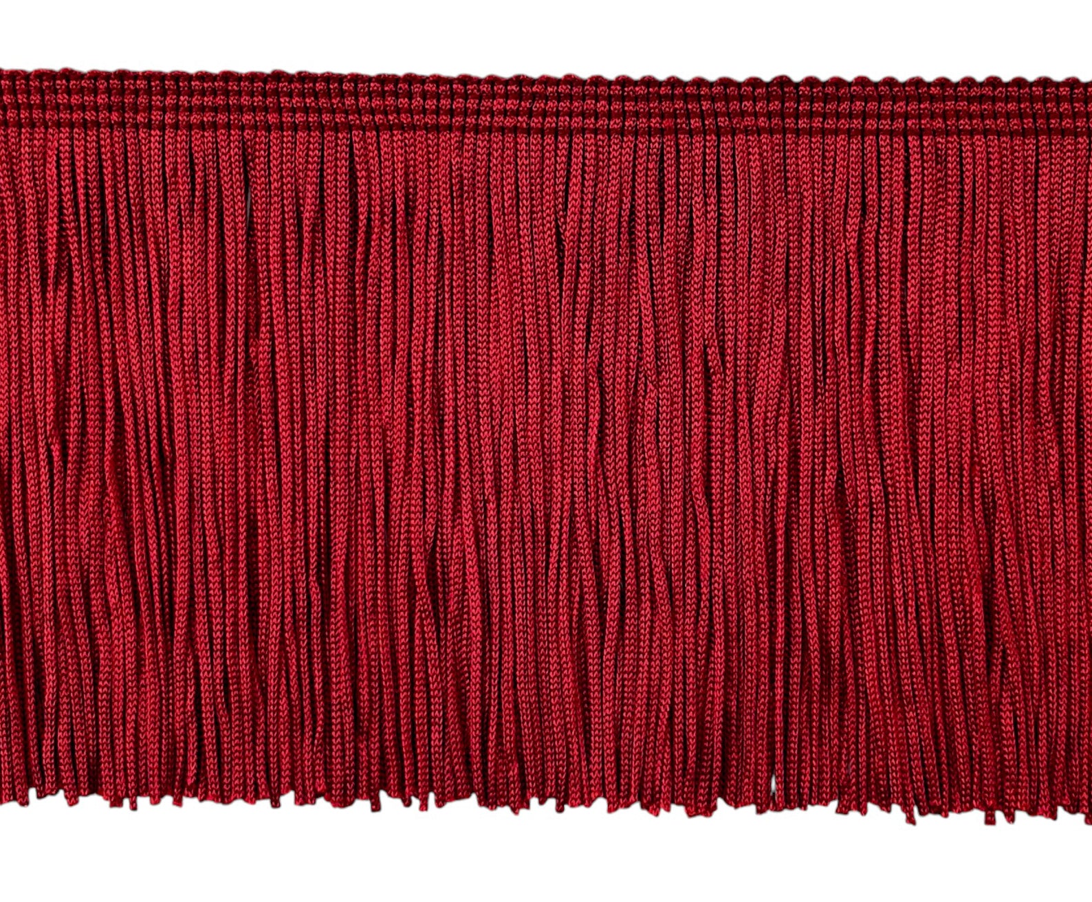 6" Chainette Fringe Trim (Sold by the Yard) Wine 6" Chainette Fringe