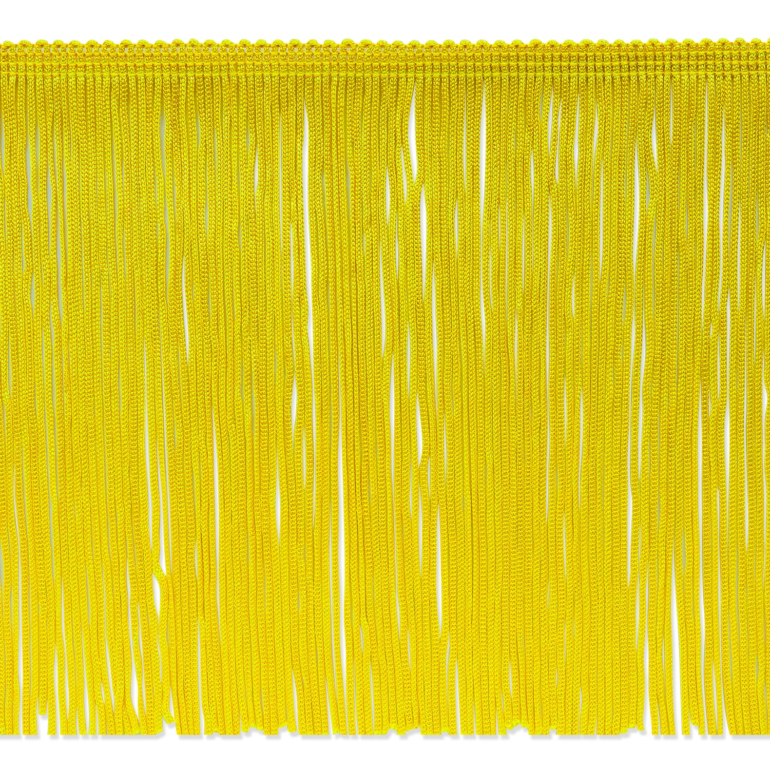 6" Chainette Fringe Trim (Sold by the Yard) Yellow 6" Chainette Fringe