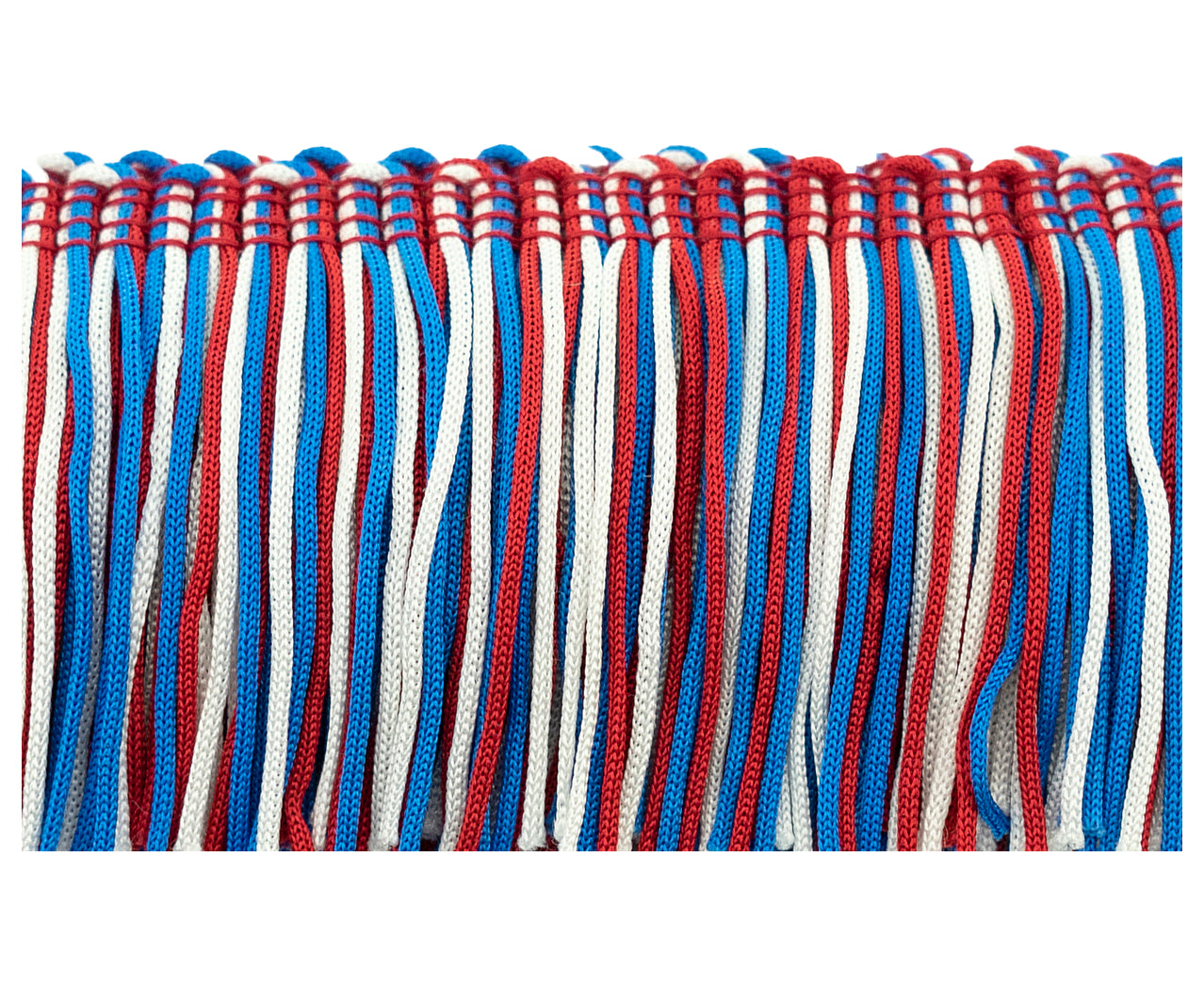 2" Multicolor Chainette Fringe Trim (Sold by the Yard) Red White Blue Chainette Fringe
