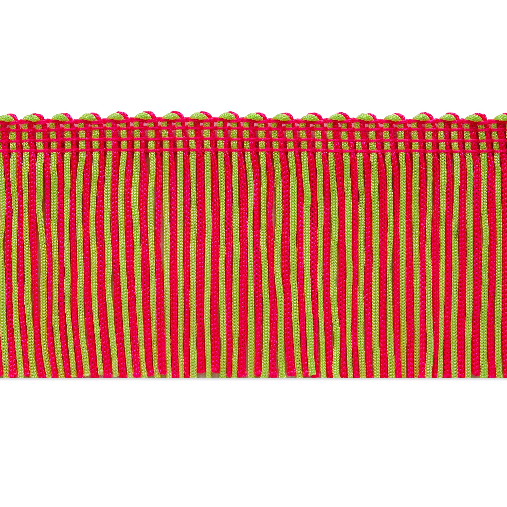 2" Multicolor Chainette Fringe Trim (Sold by the Yard) Fuchsia Multi Chainette Fringe