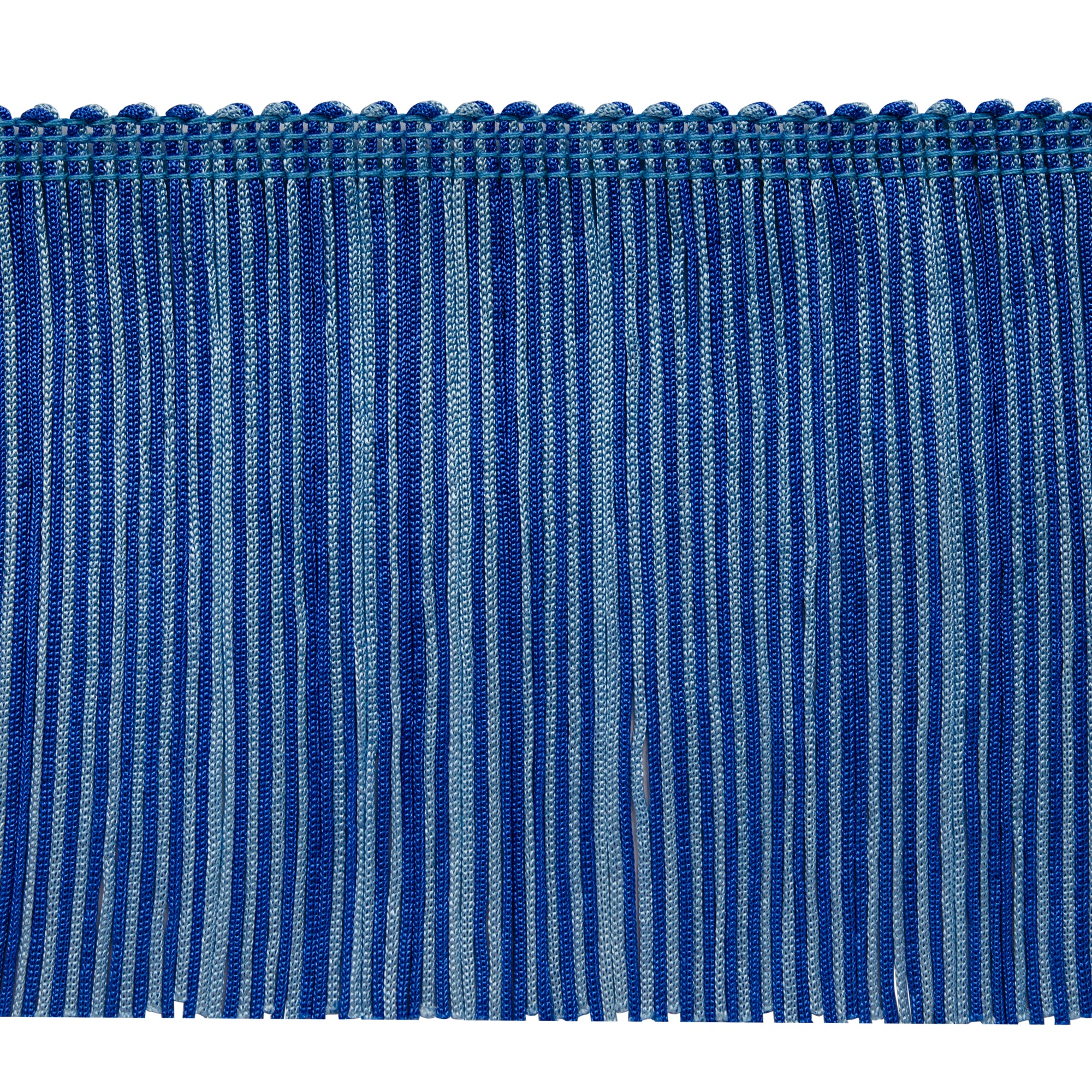 6" Multicolor Chainette Fringe Trim (Sold by the Yard) Blue Multi Chainette Fringe