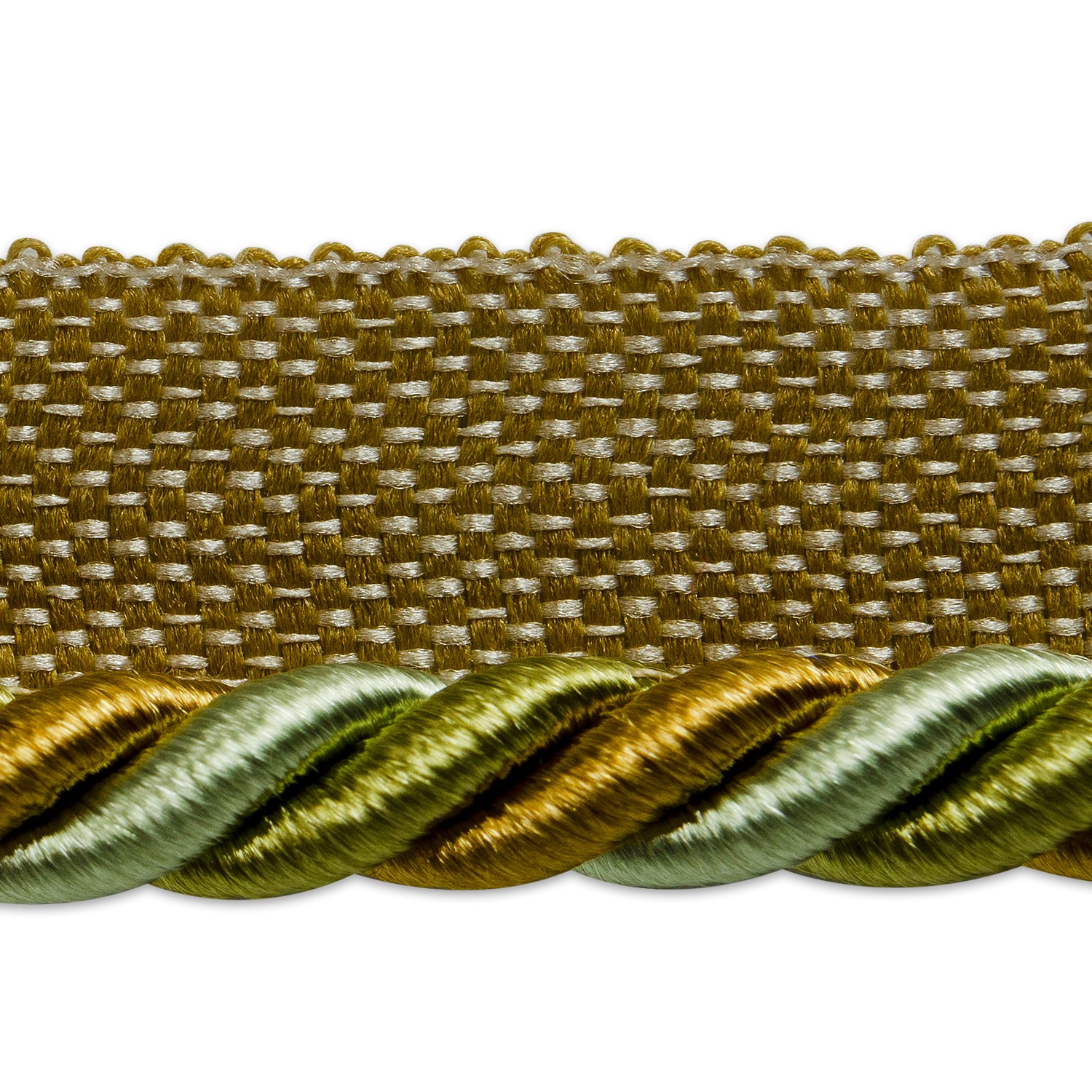 Preshea 3/8" Twisted Lip Cord Trim (Sold by the Yard) Sage Multi Cords & Lip Cords