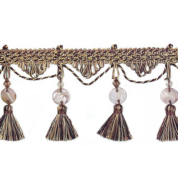 Emma Collection Tassel Trim (Sold by the Yard) Chocolate Multi Trims & Fringes