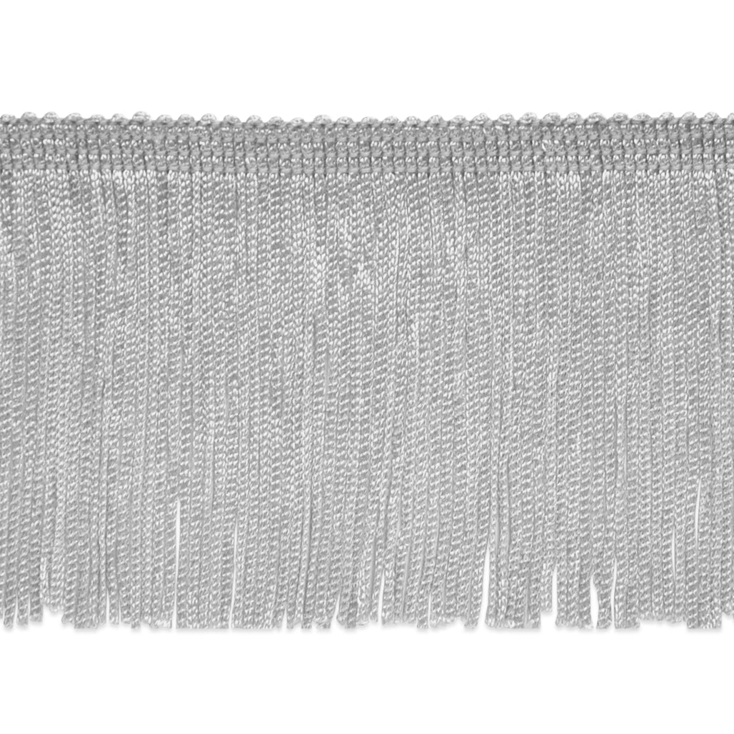 3" Chainette Fringe Trim (Sold by the Yard) Gray Feather & Fur Trims