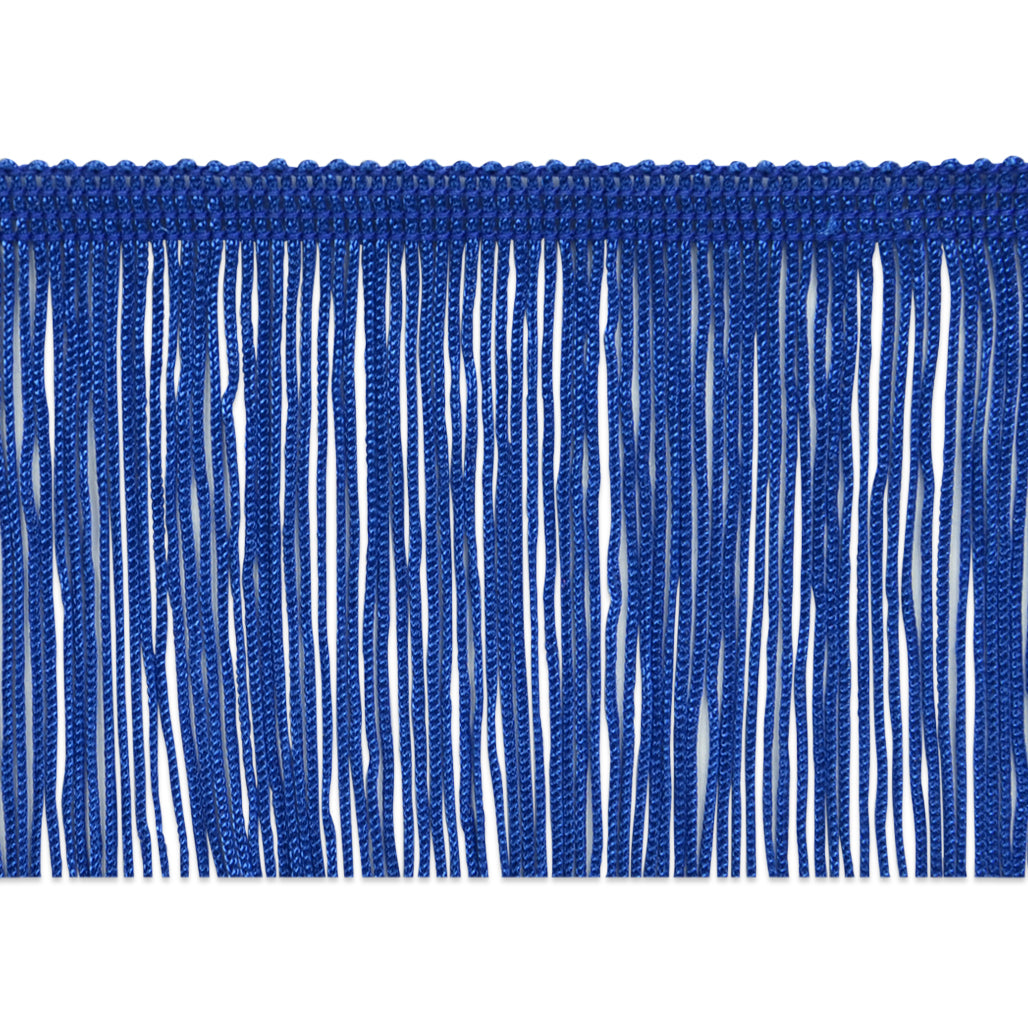 3" Chainette Fringe Trim (Sold by the Yard) Royal Blue Feather & Fur Trims