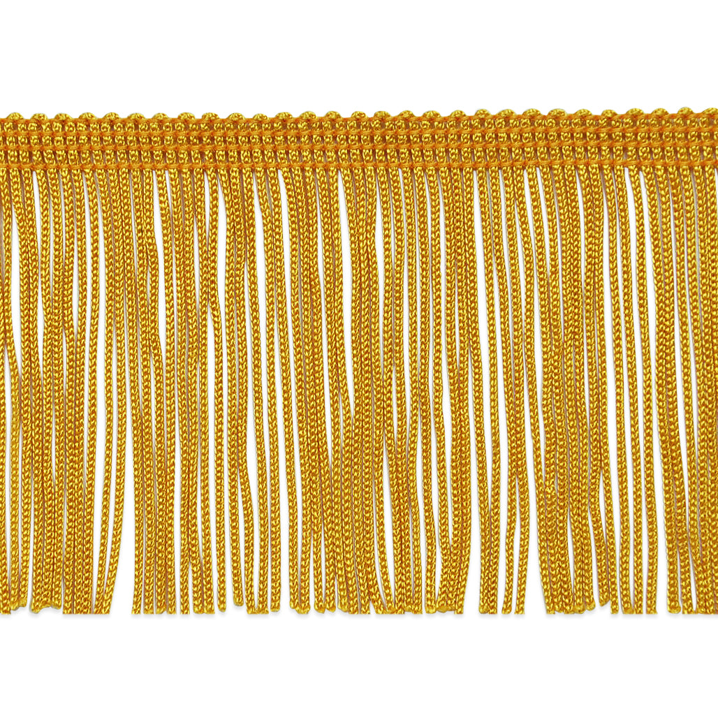 3" Chainette Fringe Trim (Sold by the Yard) Yellow Gold Feather & Fur Trims