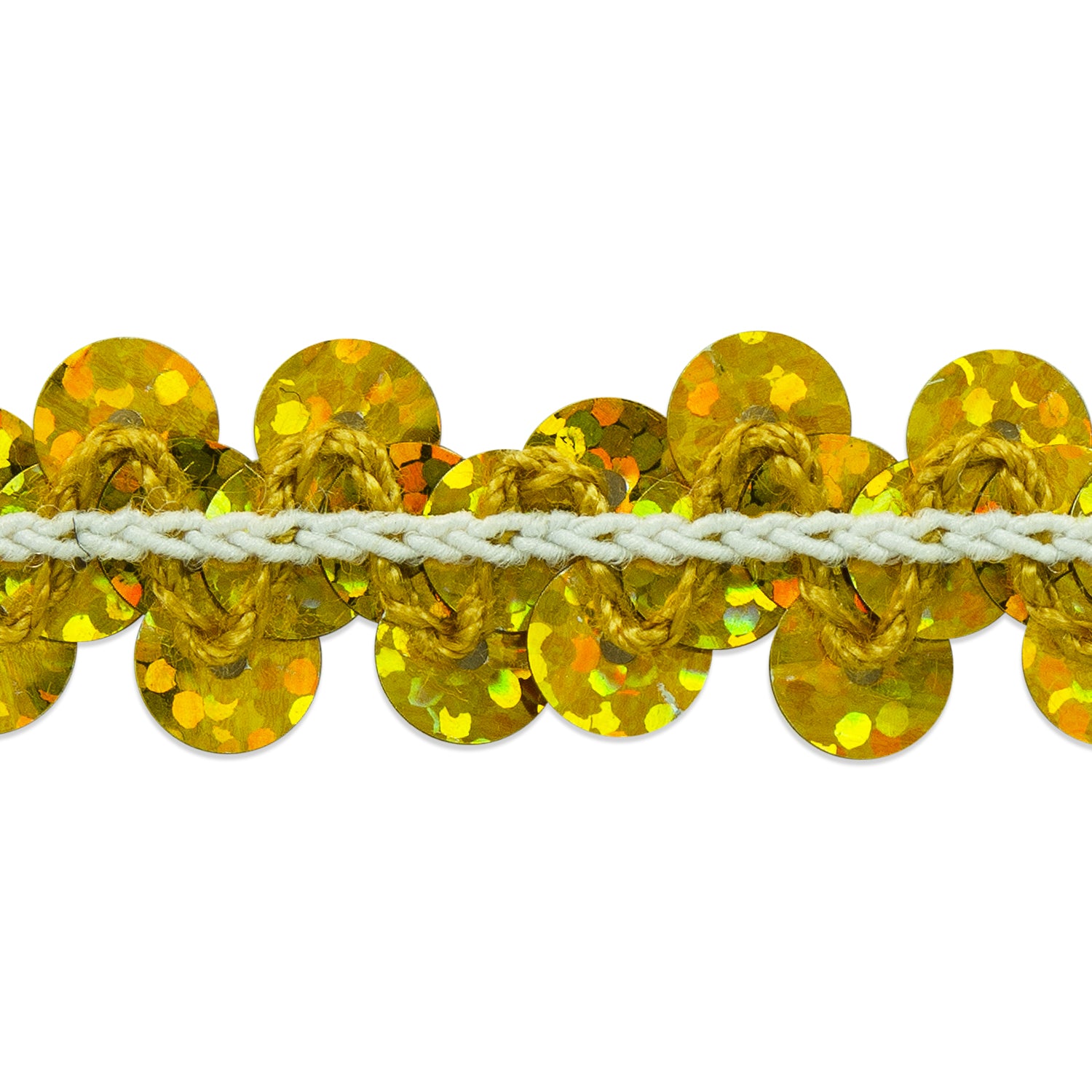 1 Row 3/8" Starlight Hologram Stretch Sequin Trim (Sold by the Yard) Trims & Fringes