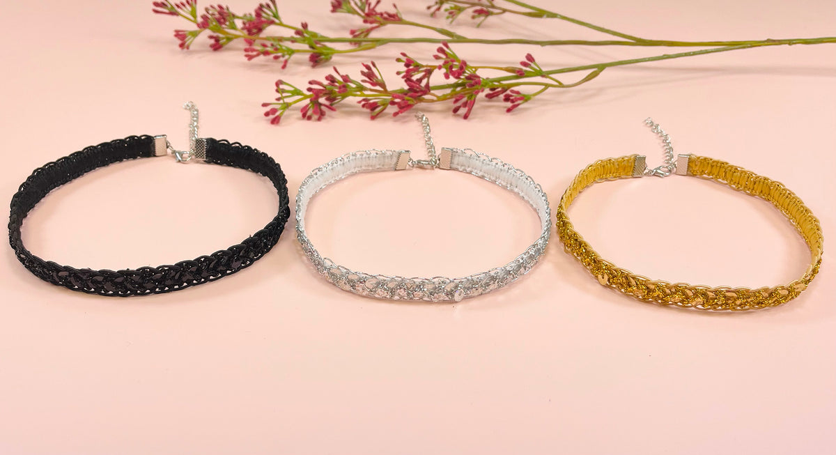 Thea Sequin Braid Cord Trim (1/2") (Sold by the Yard) Trims & Fringes