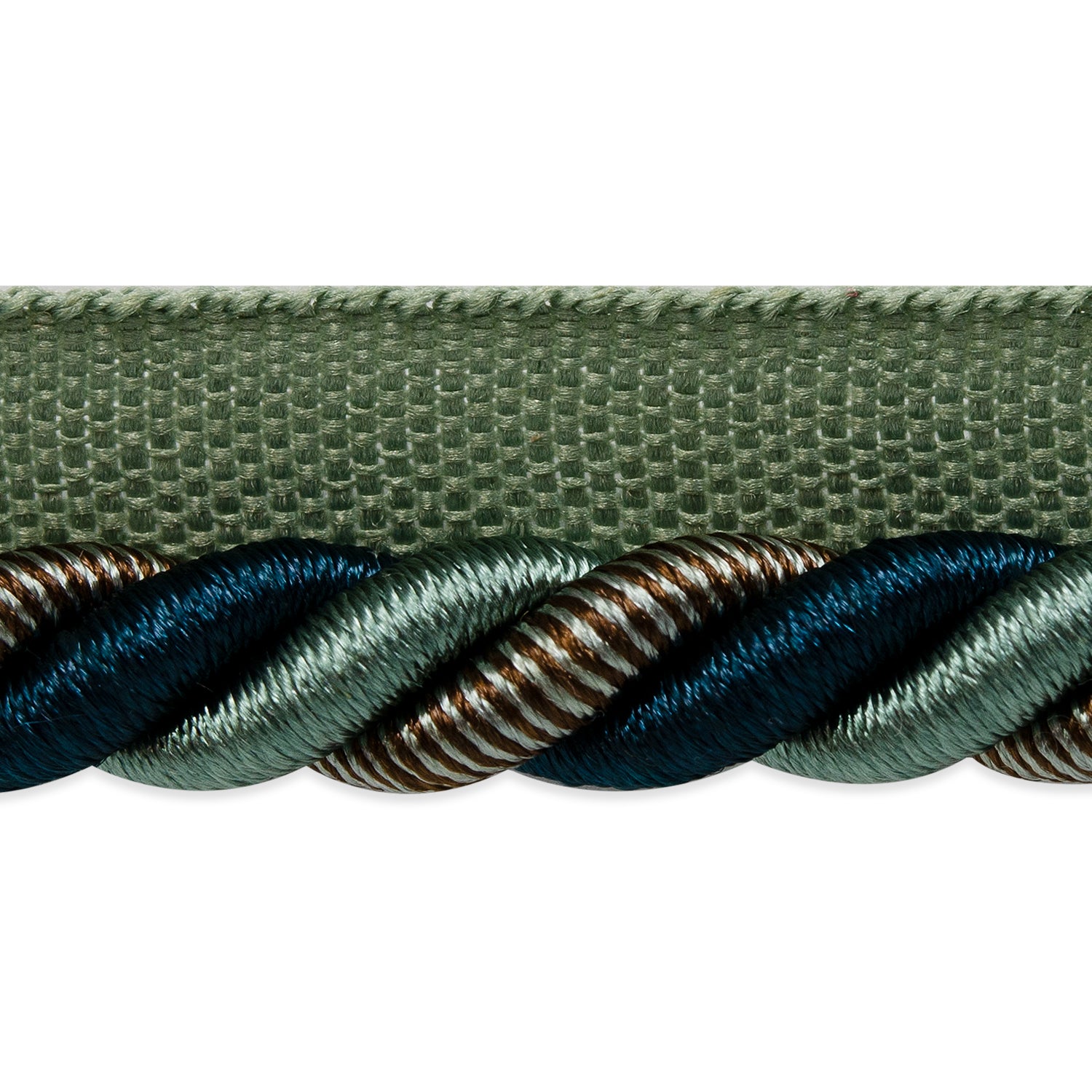 Leona 3/8" Twisted Lip Cord Trim (Sold by the Yard) Denim 3/8" Cords & Lip Cords