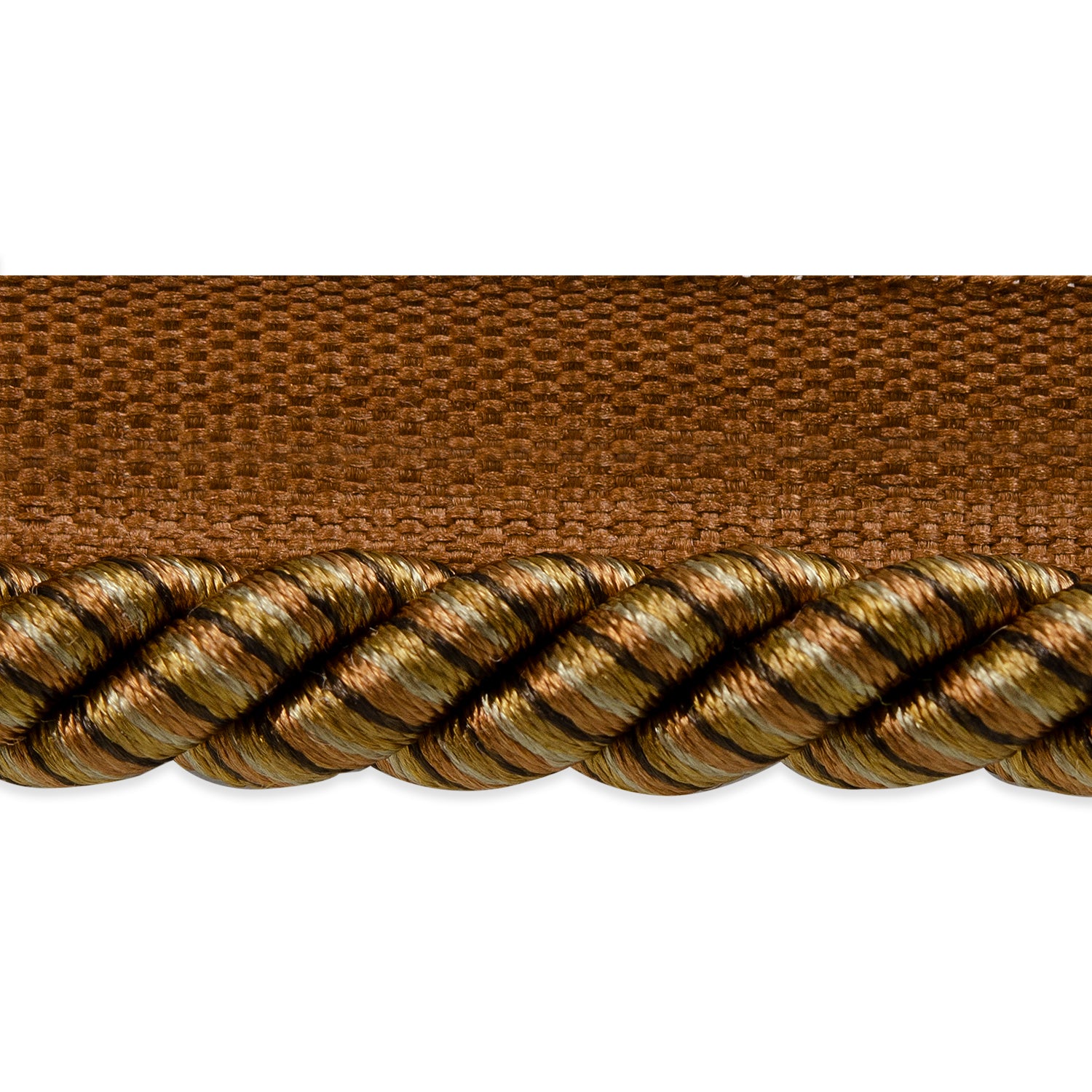 Leona 3/8" Twisted Lip Cord Trim (Sold by the Yard) Brown Cinnamon 3/8" Cords & Lip Cords