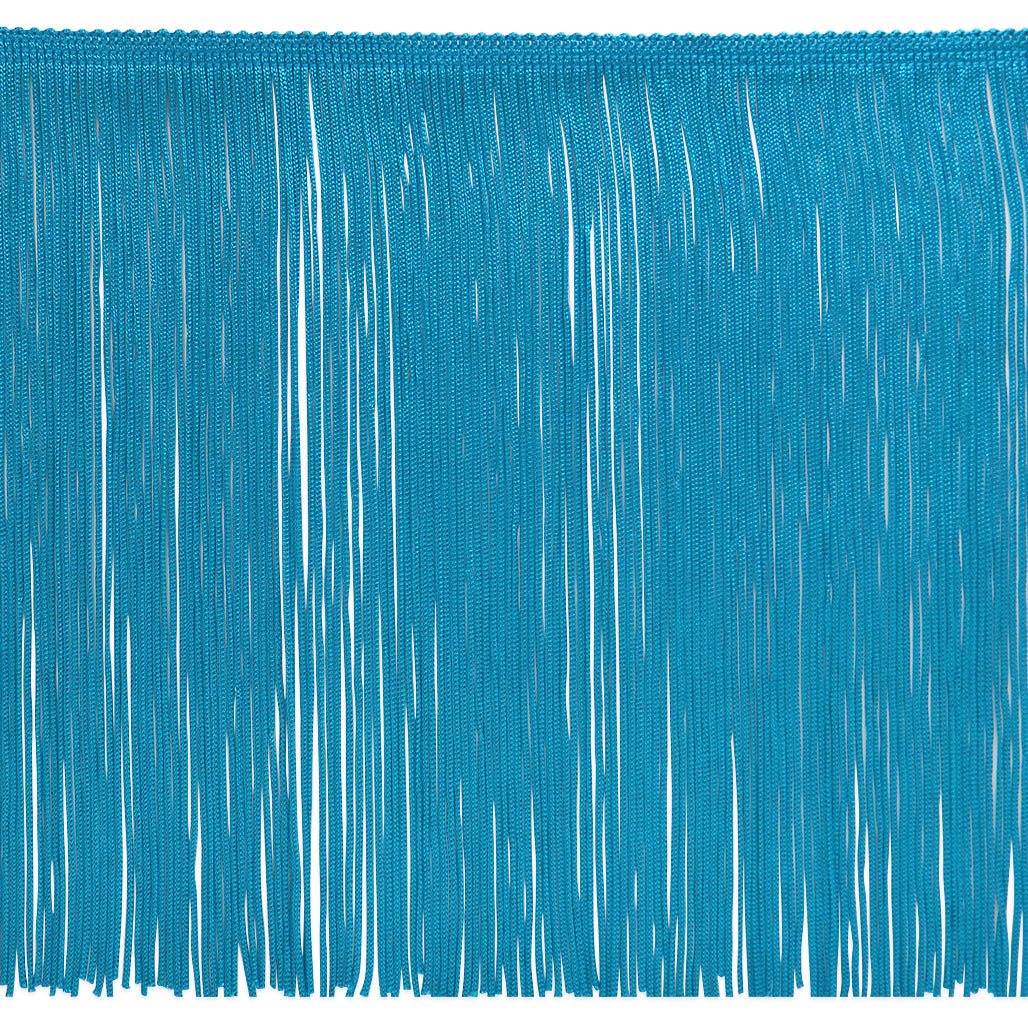 12" Chainette Fringe Trim (Sold by the Yard) Blue 12" Chainette Fringe