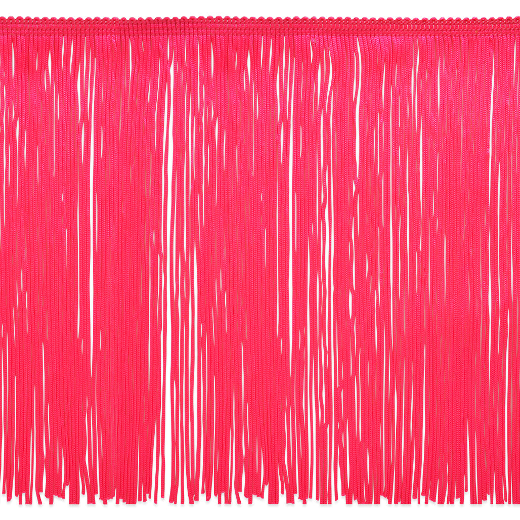 12" Chainette Fringe Trim (Sold by the Yard) Fuchsia 12" Chainette Fringe